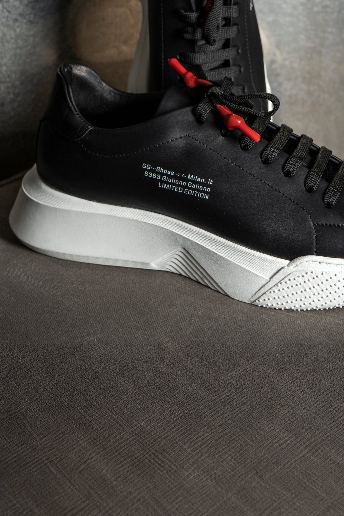 Nemesis Black | Limited for Jason Derulo 6363 - Giuliano Galiano | Handcrafted Luxury Sneakers Made In Italy
