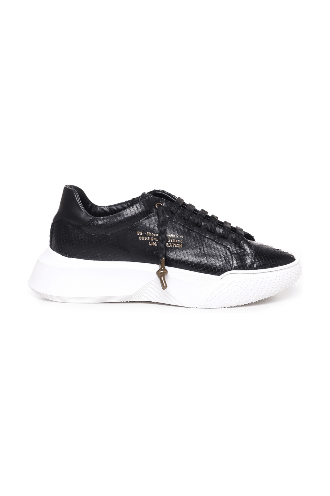 Nemesis | Black python leather - Giuliano Galiano | Handcrafted Luxury Sneakers Made In Italy