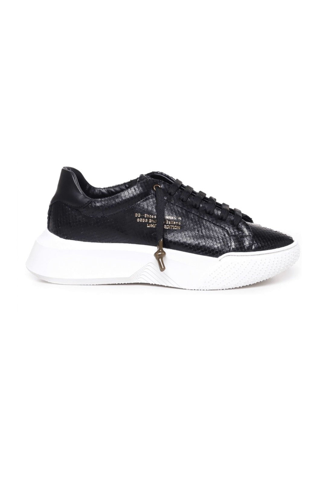 Nemesis | Black python leather - Giuliano Galiano | Handcrafted Luxury Sneakers Made In Italy