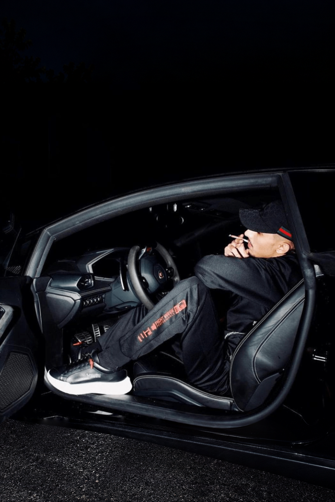 Nemesis Black | Red Leather - Giuliano Galiano | Handcrafted Luxury Sneakers Made In Italy