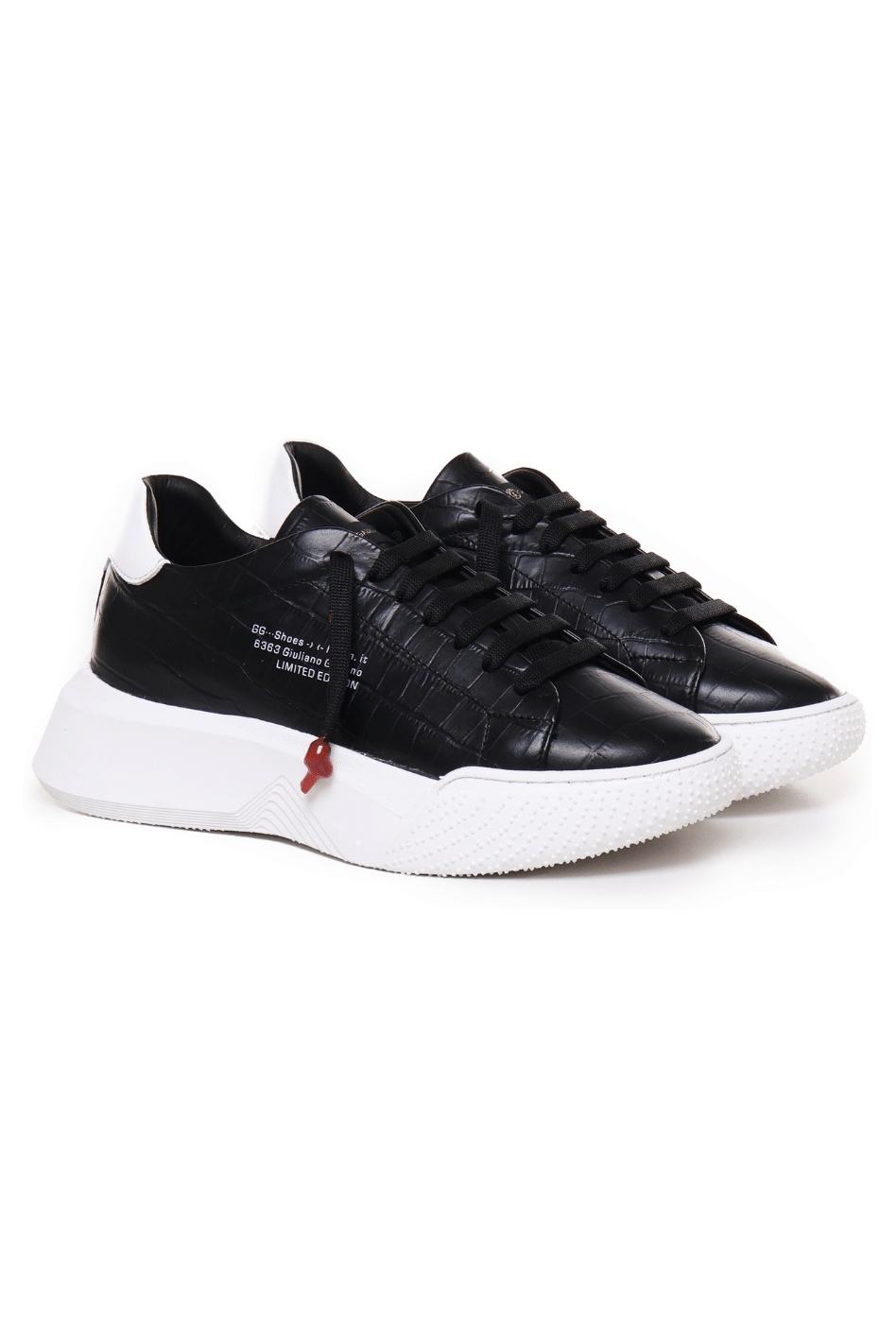 Nemesis | Croc Black - Giuliano Galiano | Handcrafted Luxury Sneakers Made In Italy