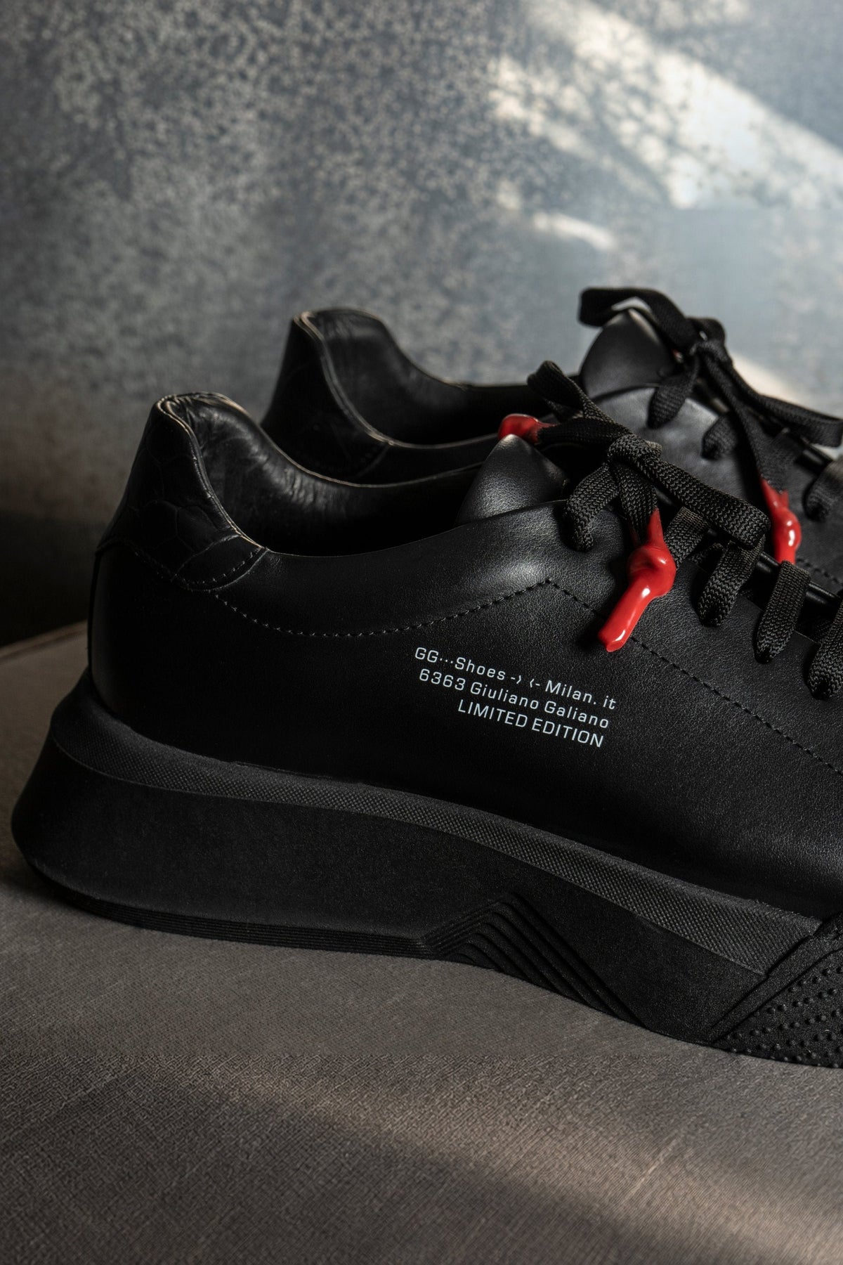 Nemesis Total Black - Giuliano Galiano | Handcrafted Luxury Sneakers Made In Italy