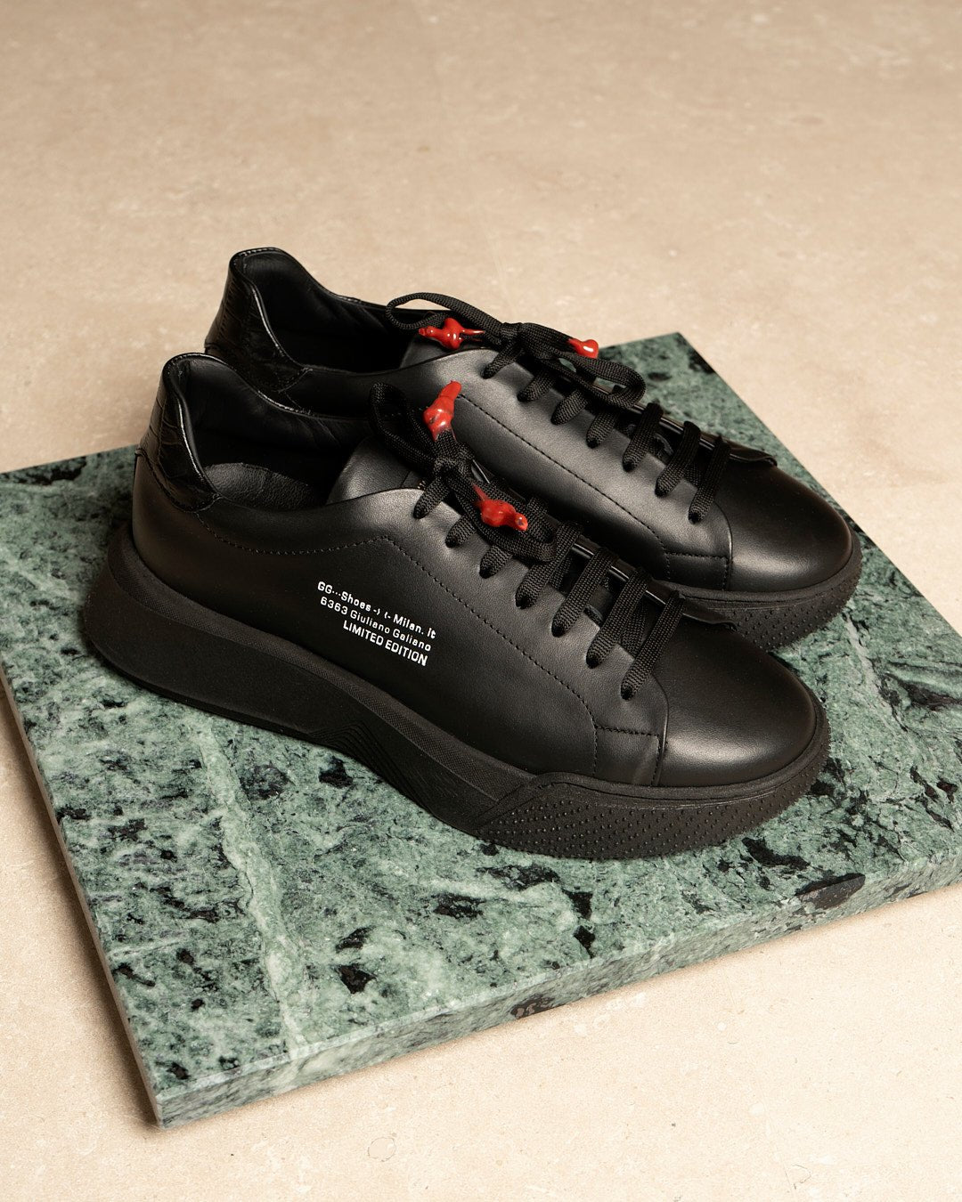 Nemesis Total Black - Giuliano Galiano | Handcrafted Luxury Sneakers Made In Italy