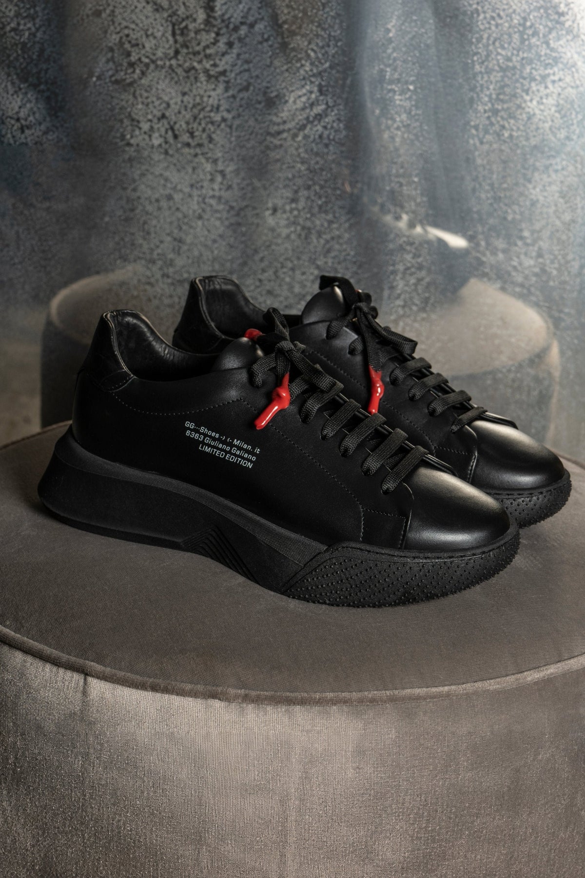 Nemesis Total Black - Giuliano Galiano | Handcrafted Luxury Sneakers Made In Italy