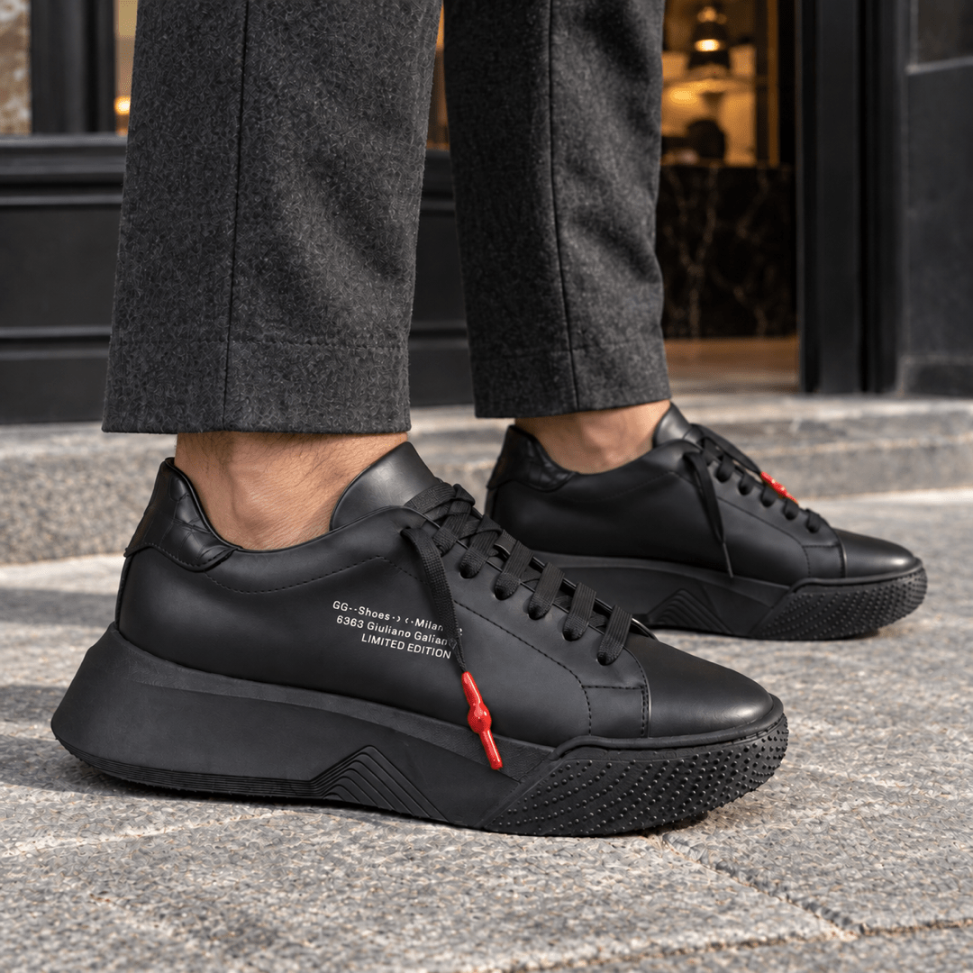 Nemesis Total Black - Giuliano Galiano | Handcrafted Luxury Sneakers Made In Italy