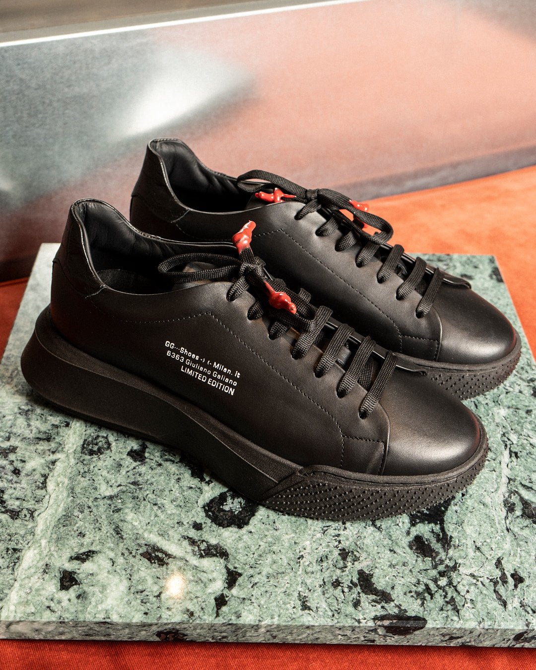 Nemesis Total Black - Giuliano Galiano | Handcrafted Luxury Sneakers Made In Italy