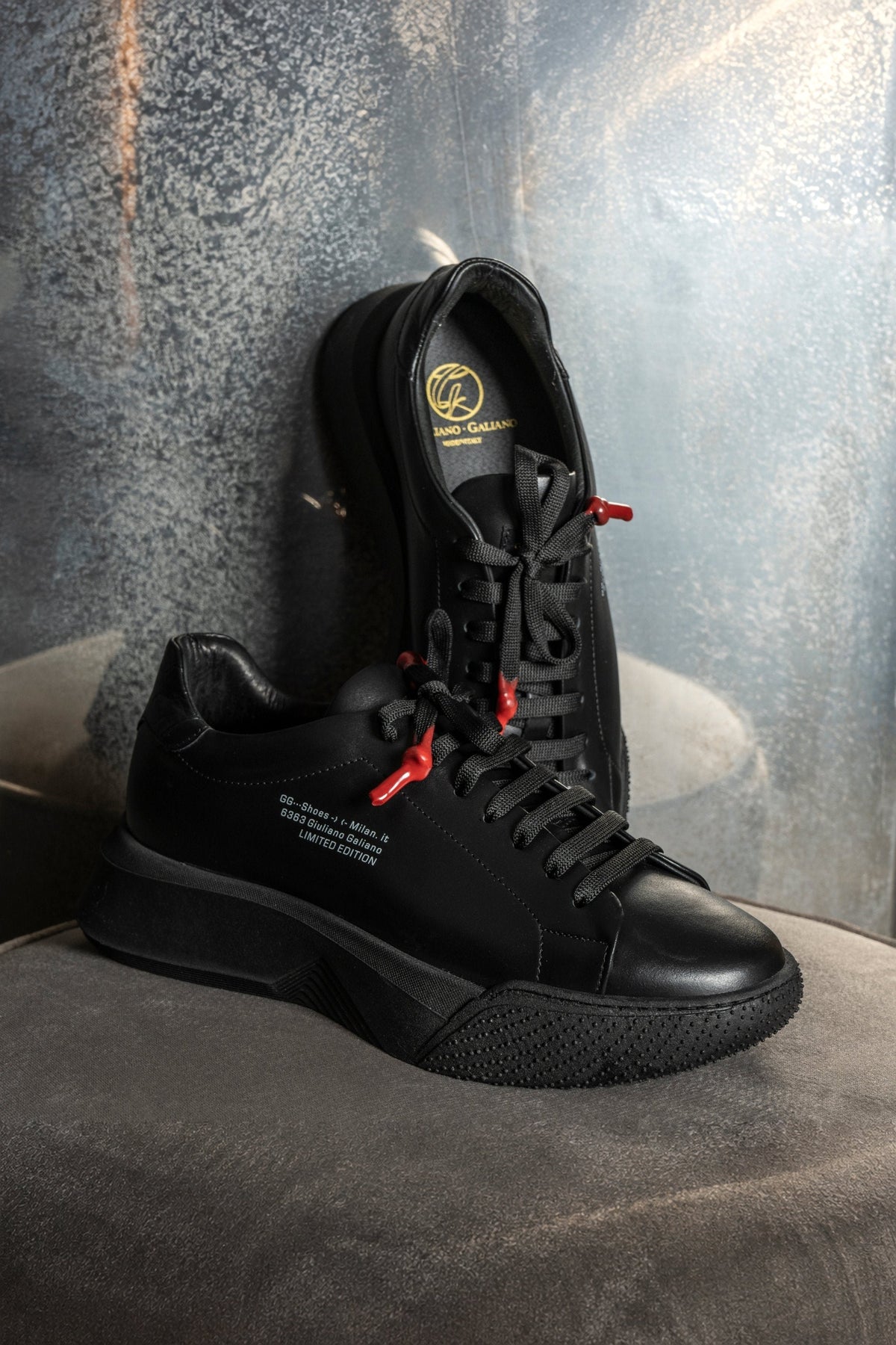 Nemesis Total Black - Giuliano Galiano | Handcrafted Luxury Sneakers Made In Italy