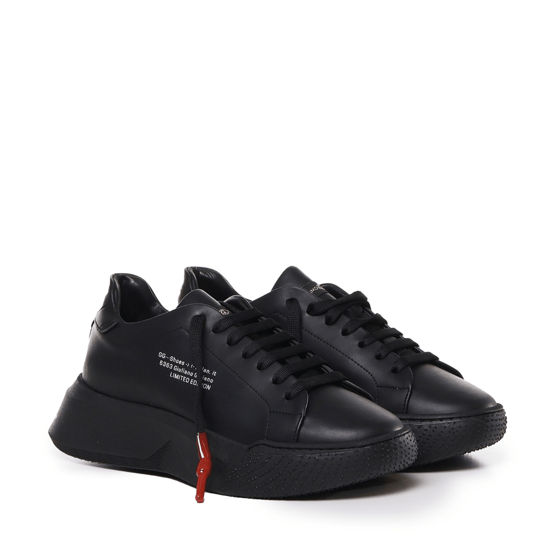 Nemesis Total Black - Giuliano Galiano | Handcrafted Luxury Sneakers Made In Italy