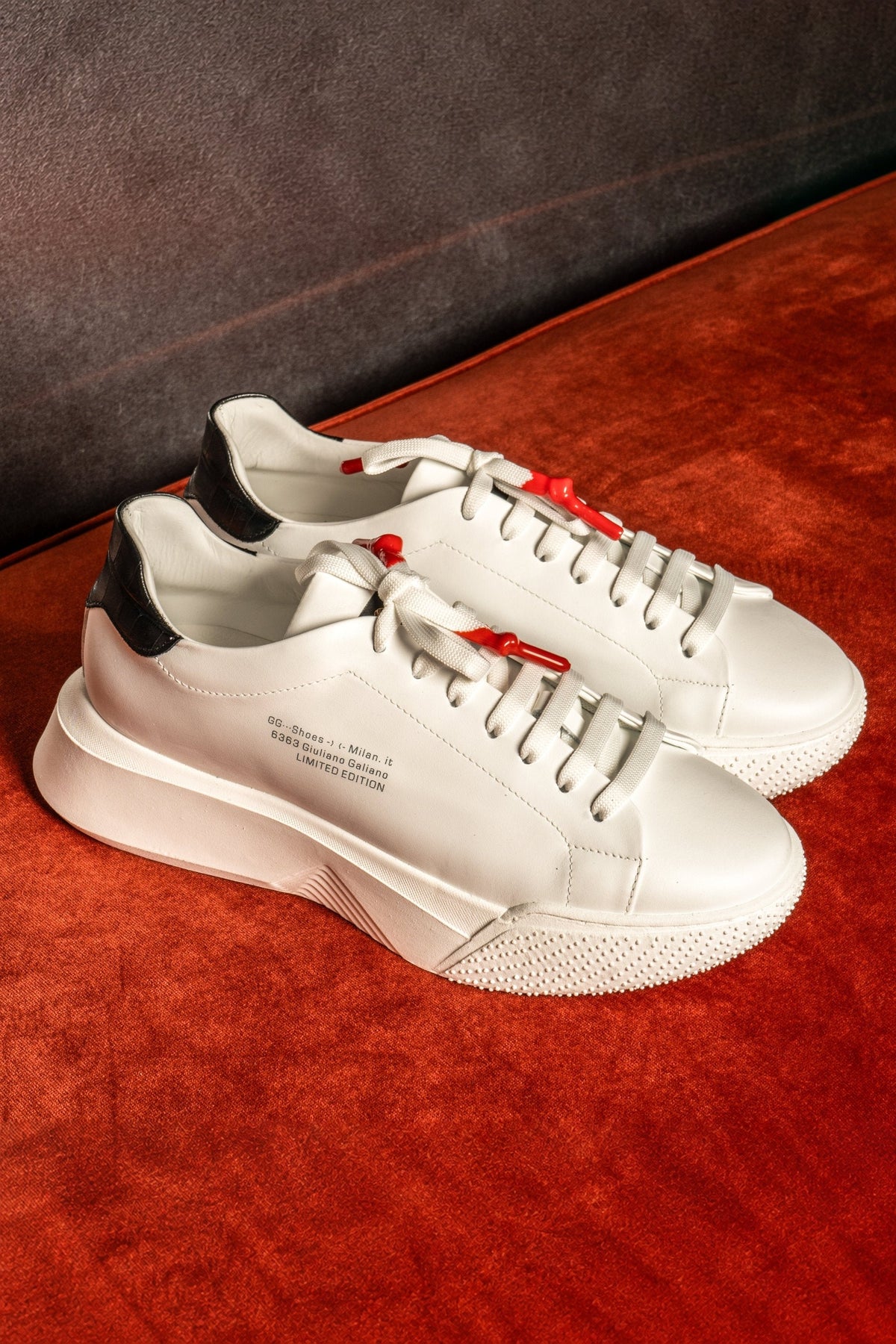 Nemesis White | Black - Giuliano Galiano | Handcrafted Luxury Sneakers Made In Italy