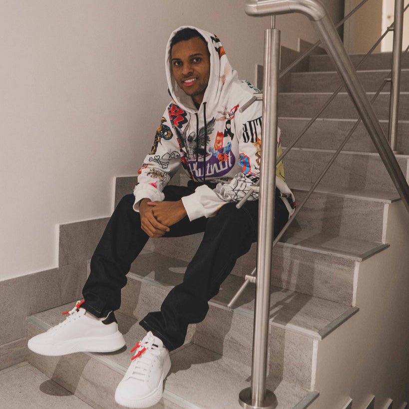 Nemesis White | Black - Giuliano Galiano | Handcrafted Luxury Sneakers Made In Italy