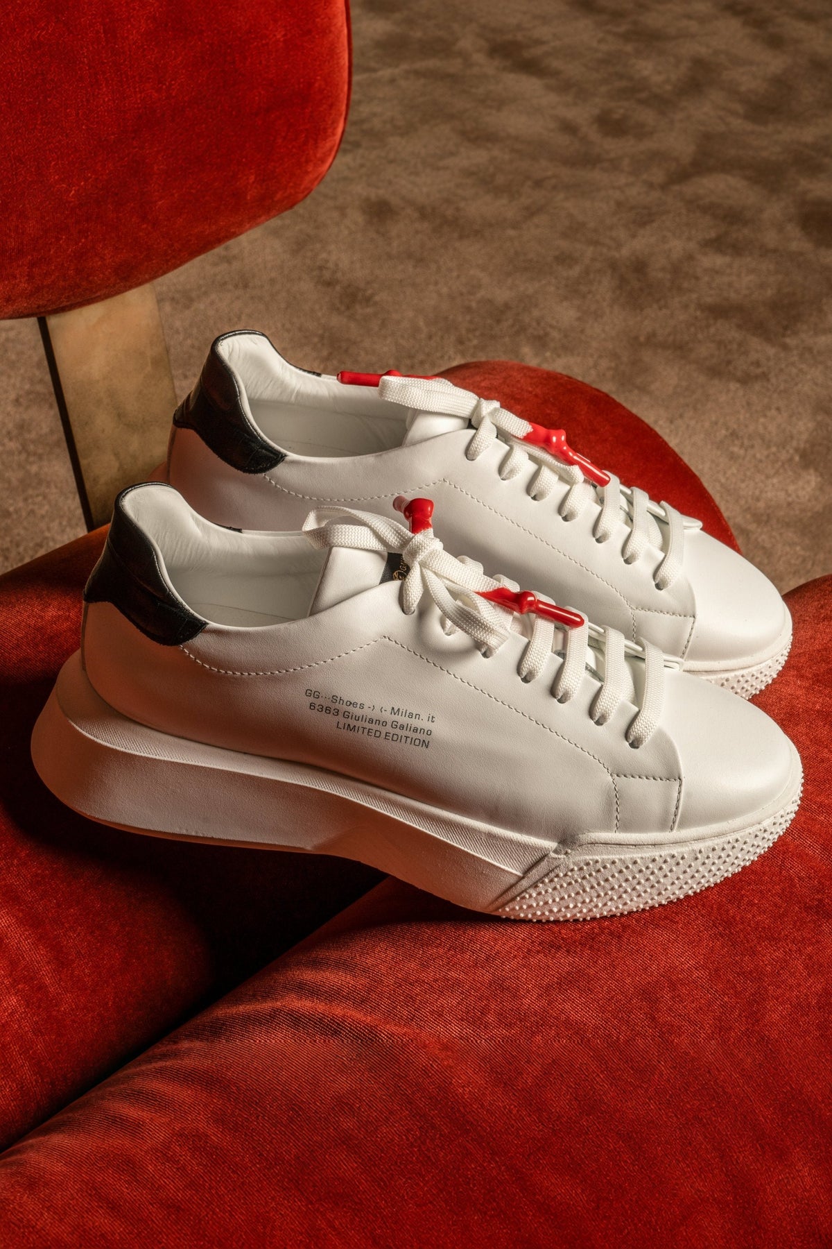 Nemesis White | Black - Giuliano Galiano | Handcrafted Luxury Sneakers Made In Italy