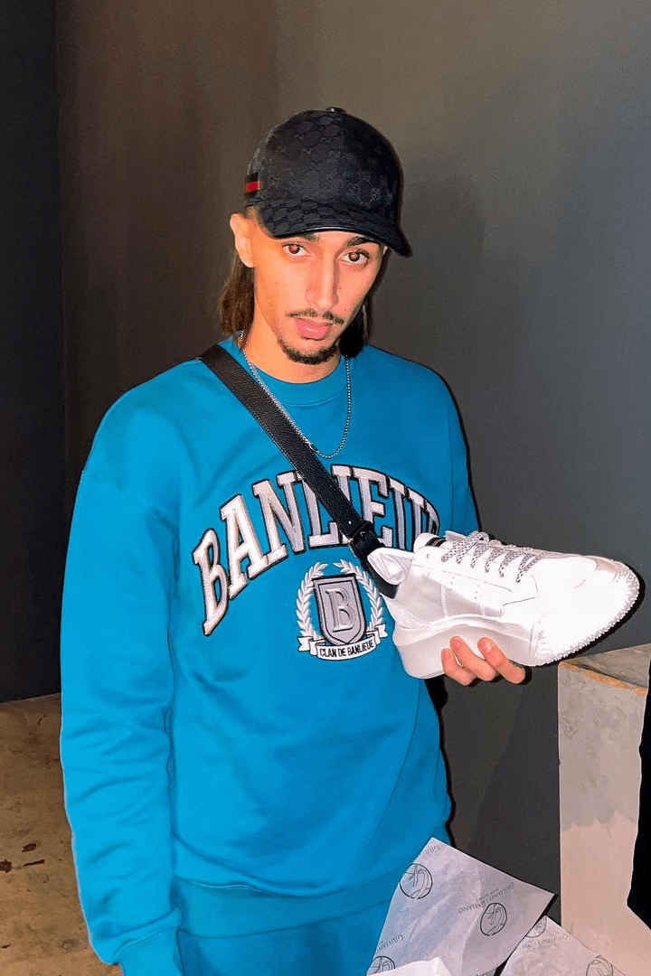 Nemesis White | Grey - Giuliano Galiano | Handcrafted Luxury Sneakers Made In Italy