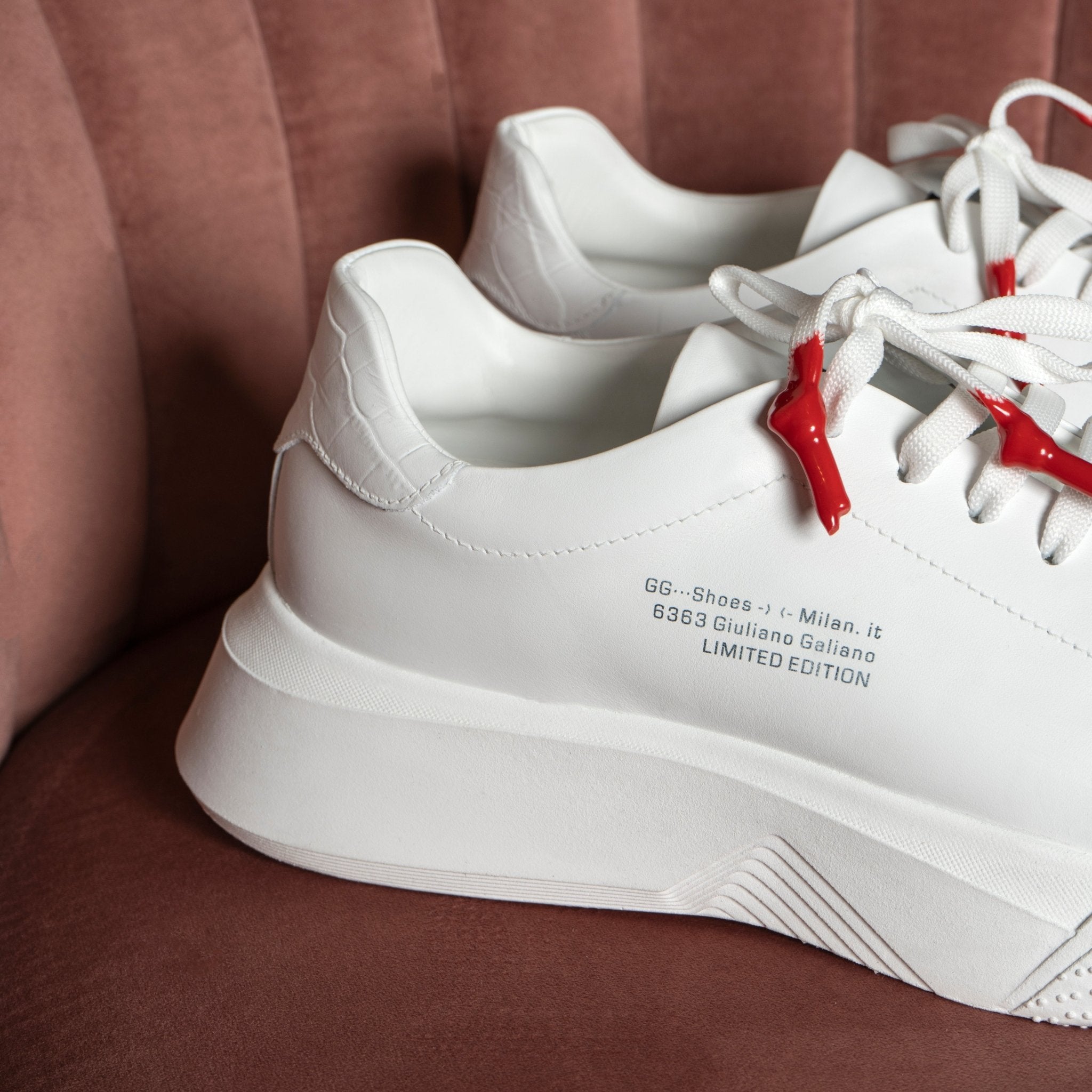 Nemesis White Leather Limited - Giuliano Galiano | Handcrafted Luxury Sneakers Made In Italy