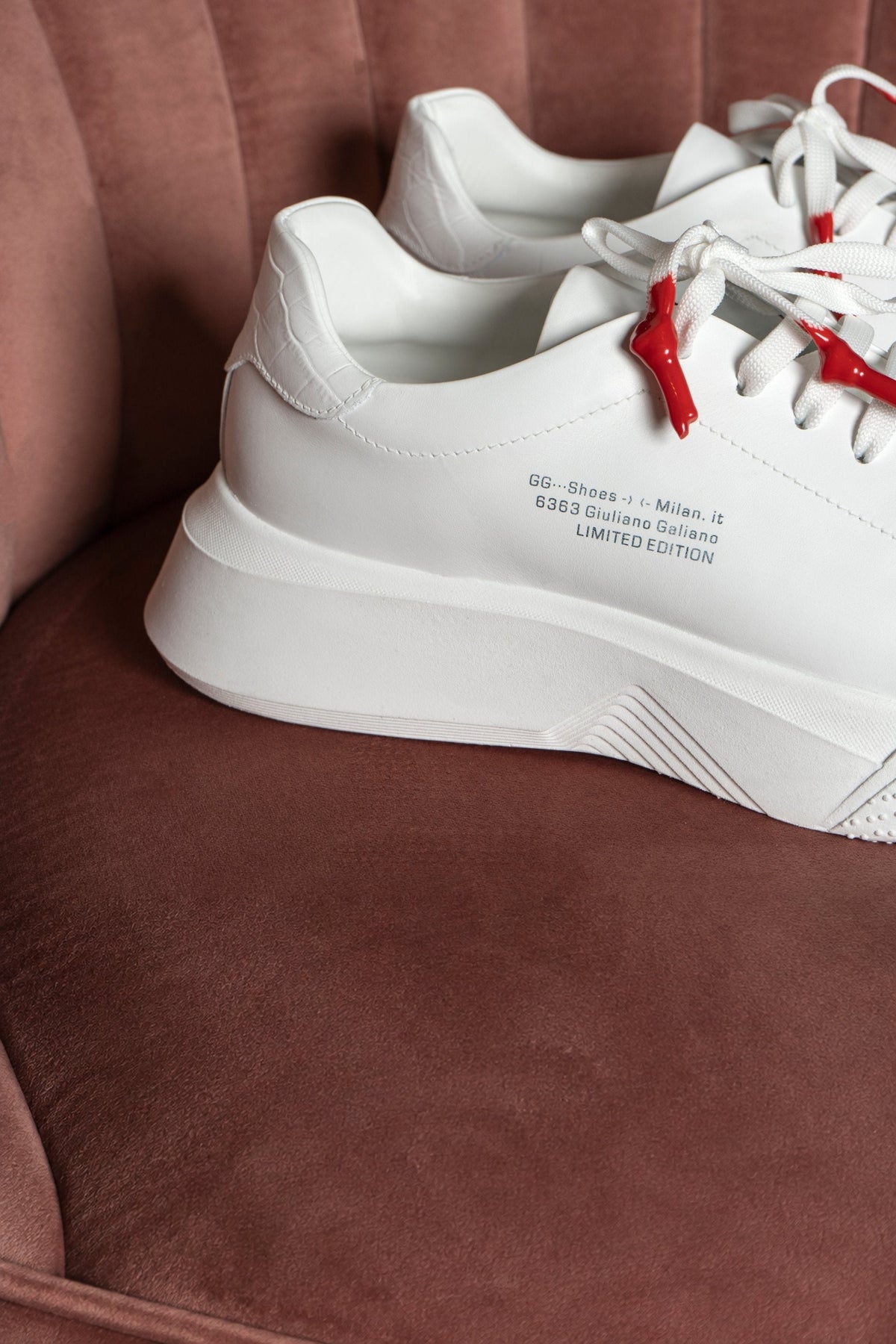 Nemesis White Leather Limited - Giuliano Galiano | Handcrafted Luxury Sneakers Made In Italy