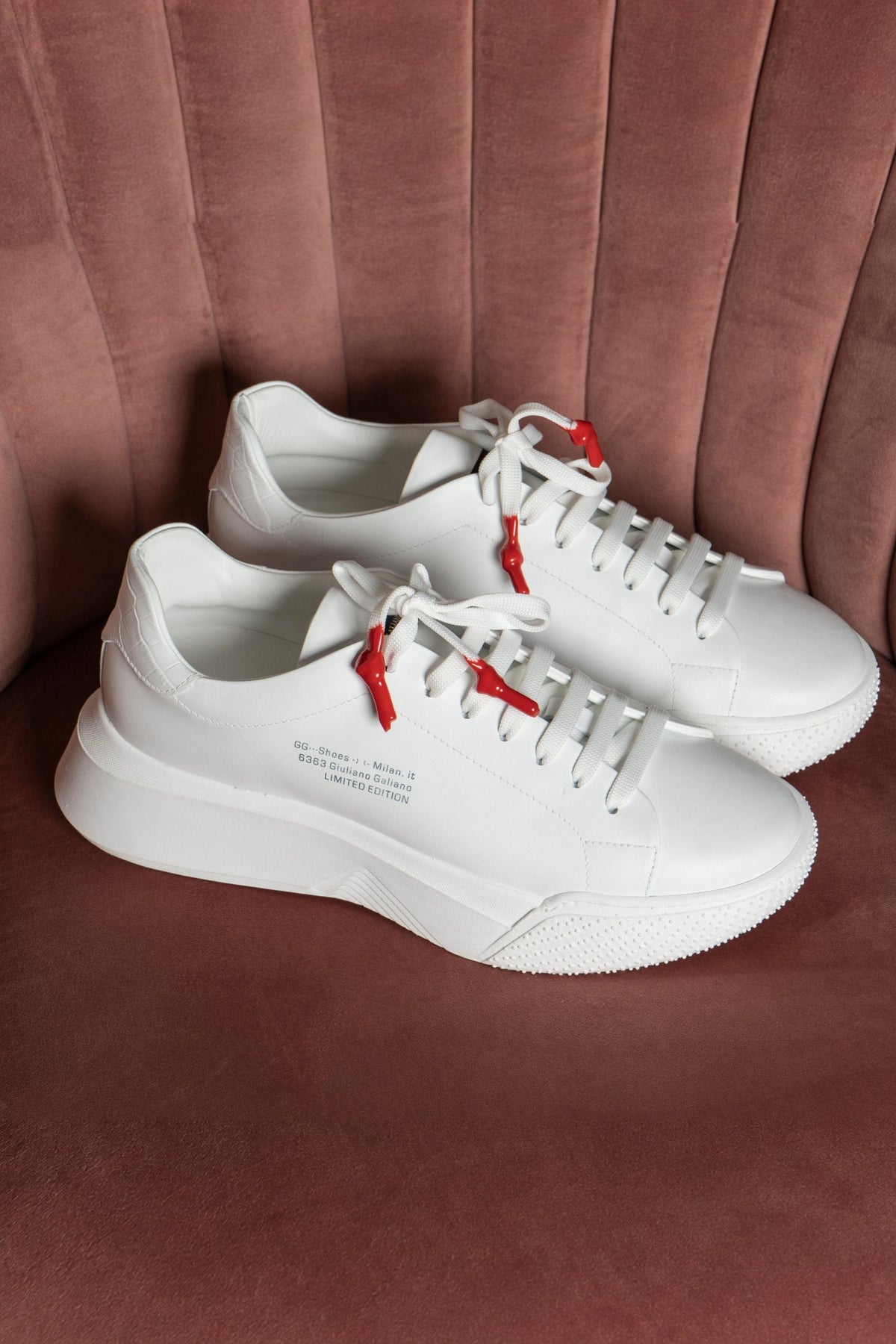 Nemesis White Leather Limited - Giuliano Galiano | Handcrafted Luxury Sneakers Made In Italy