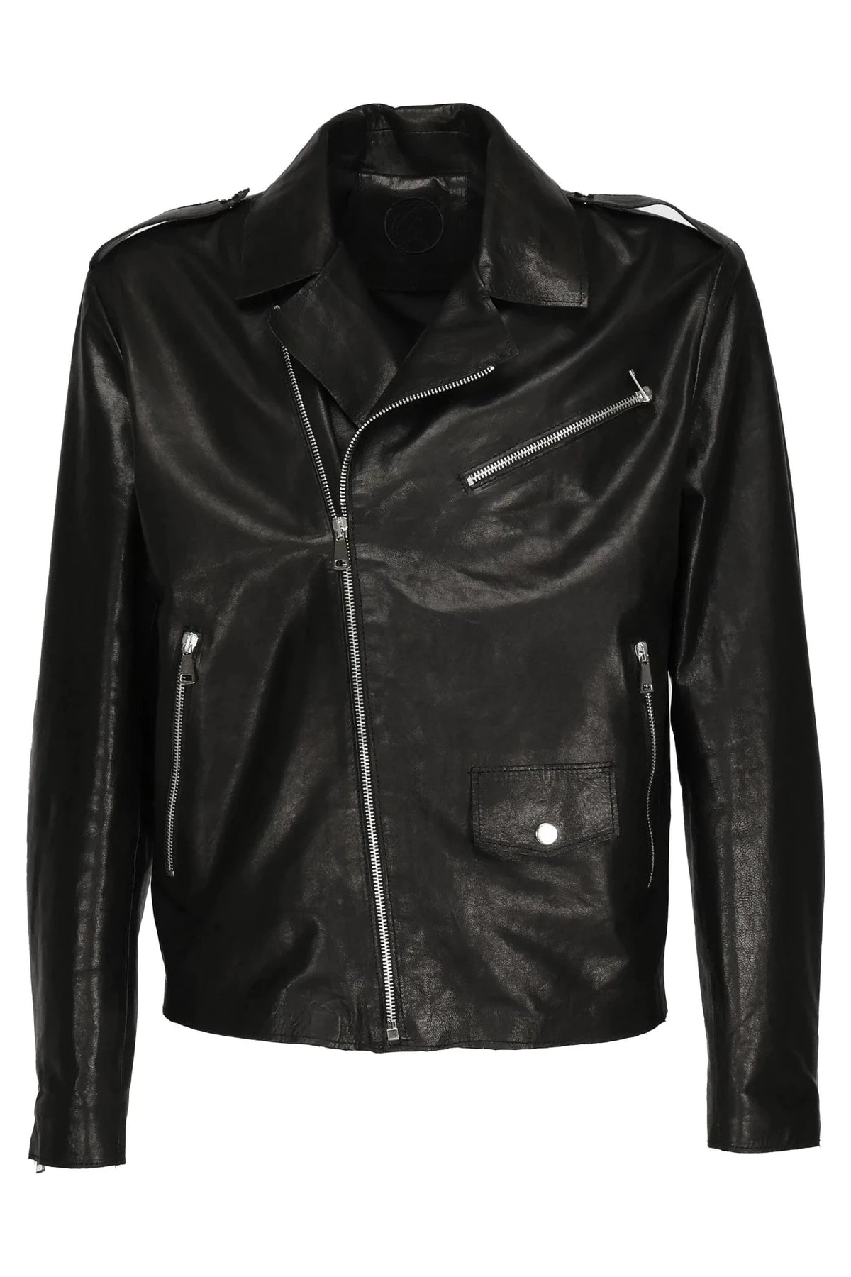 New York Leather Jacket - Giuliano Galiano | Handcrafted Luxury Sneakers Made In Italy