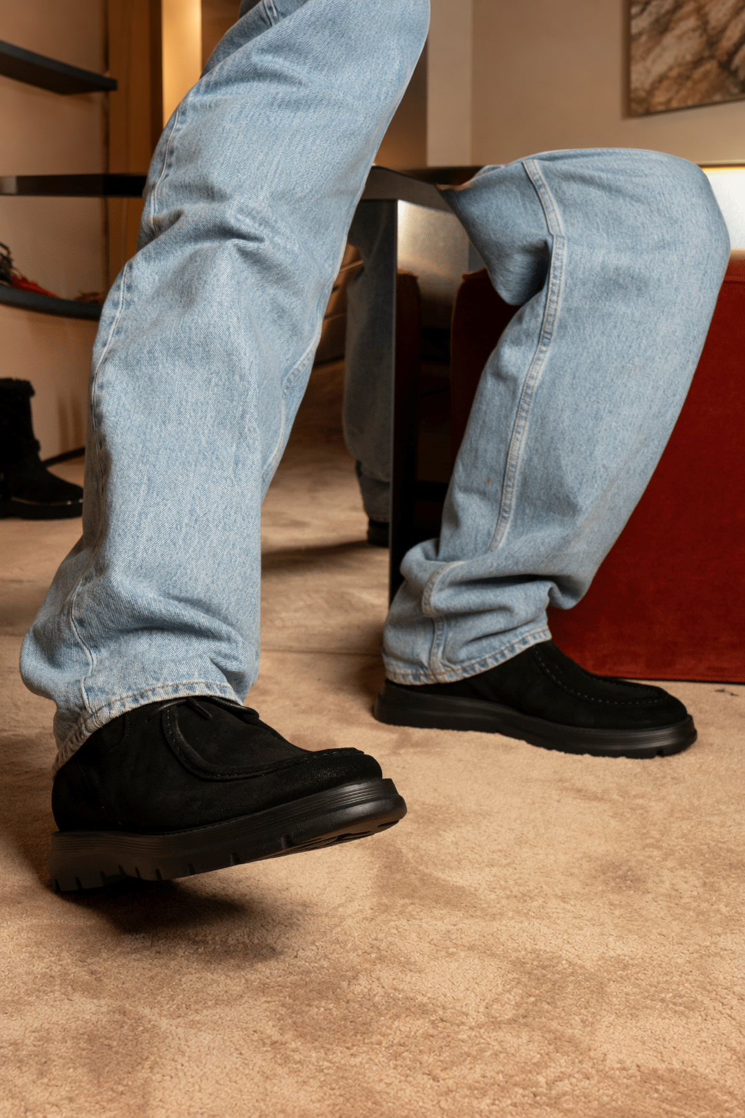 Polacchine Caviar | Black | In suede - Giuliano Galiano | Handcrafted Luxury Sneakers Made In Italy