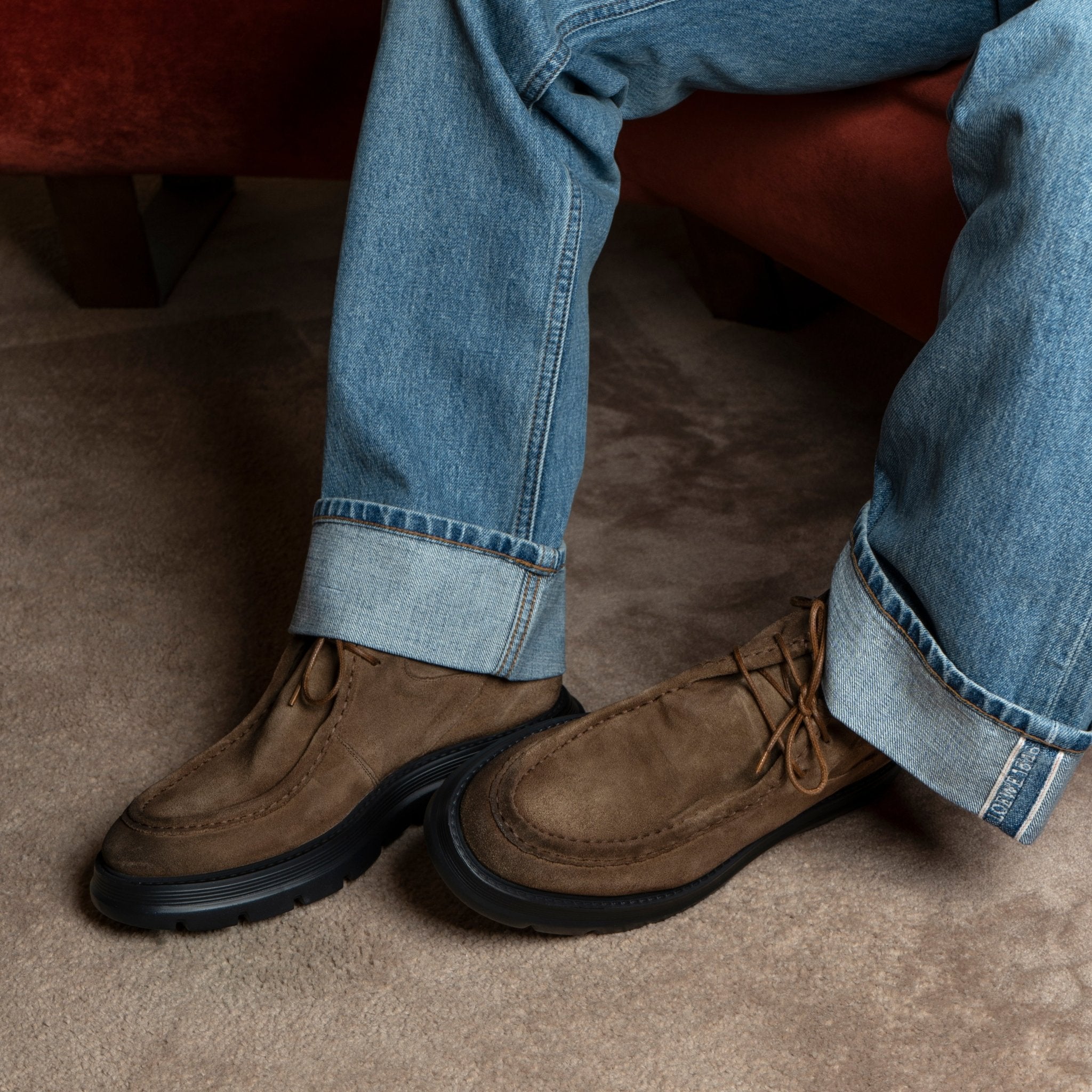 Polacchine Caviar | Brown | In suede - Giuliano Galiano | Handcrafted Luxury Sneakers Made In Italy