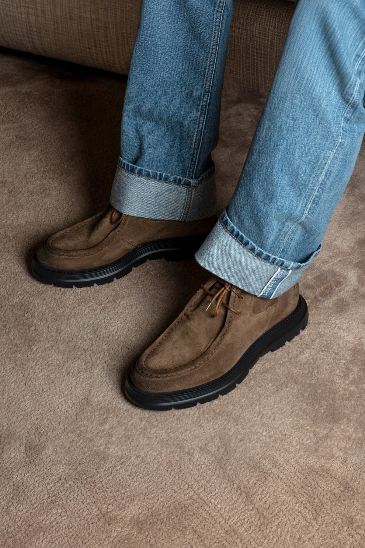 Polacchine Caviar | Brown | In suede - Giuliano Galiano | Handcrafted Luxury Sneakers Made In Italy