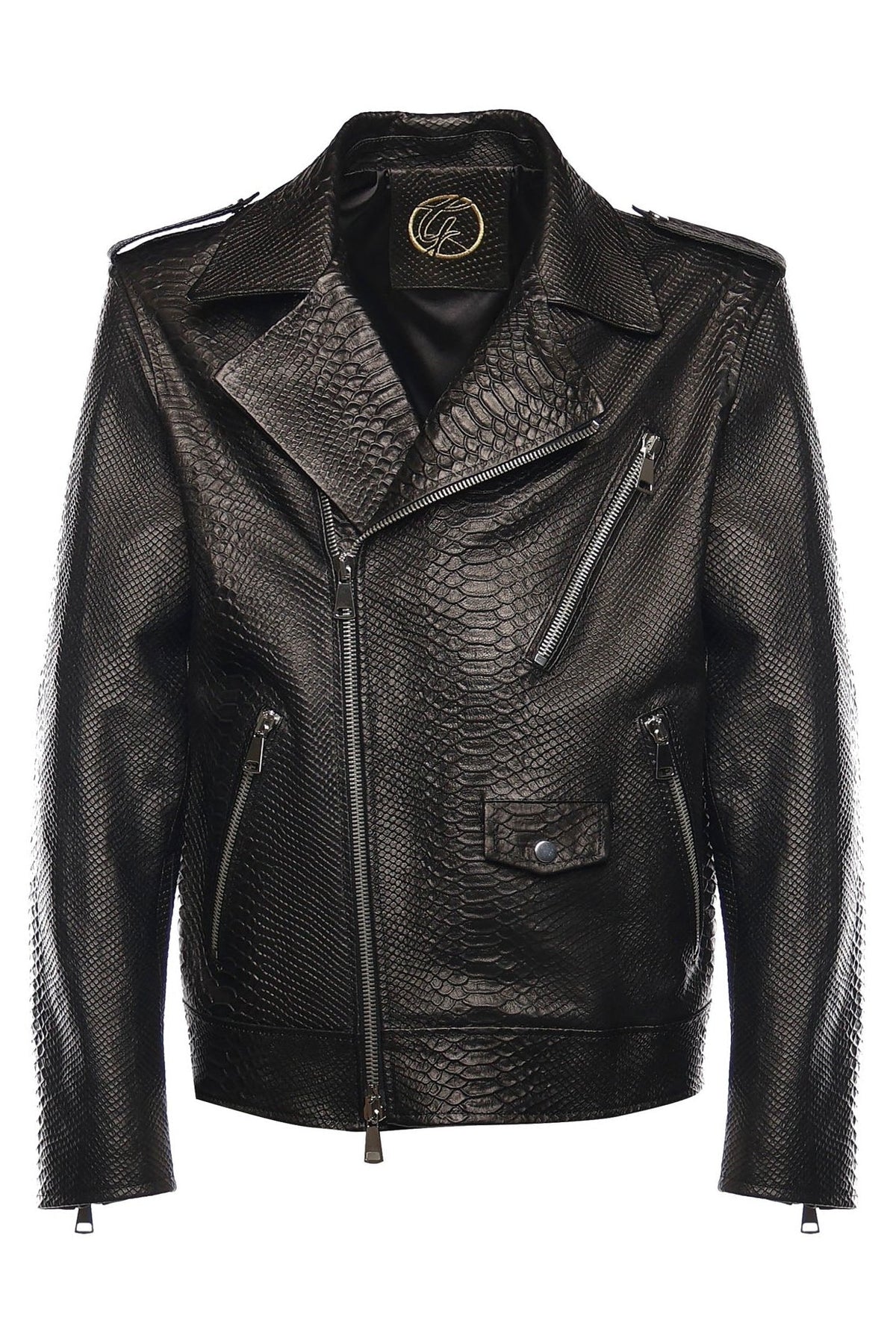 Push It leather jacket - Giuliano Galiano | Handcrafted Luxury Sneakers Made In Italy