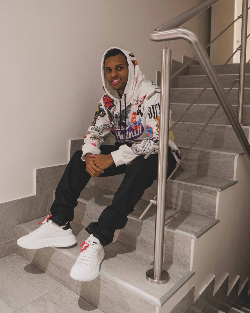 Raptor 1 | White Red - Giuliano Galiano | Handcrafted Luxury Sneakers Made In Italy