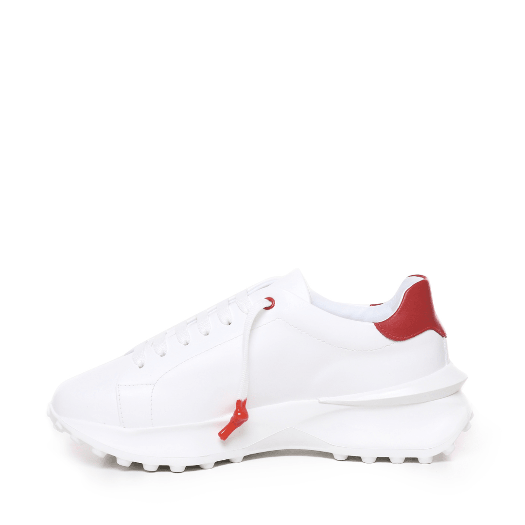 Raptor 1 | White Red - Giuliano Galiano | Handcrafted Luxury Sneakers Made In Italy