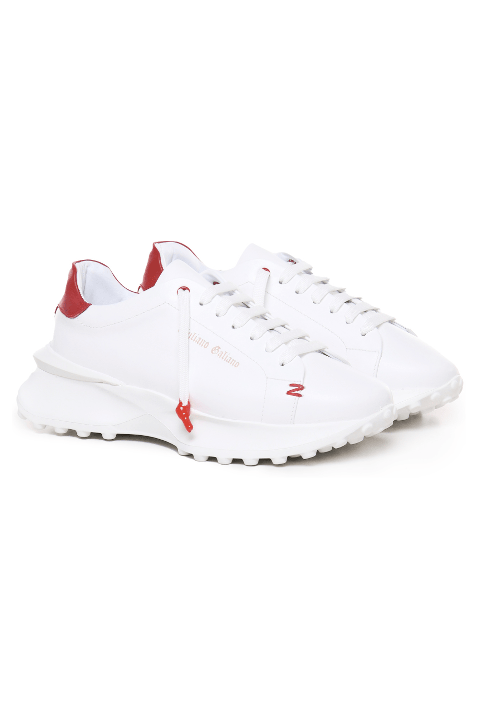 Raptor 1 | White Red - Giuliano Galiano | Handcrafted Luxury Sneakers Made In Italy