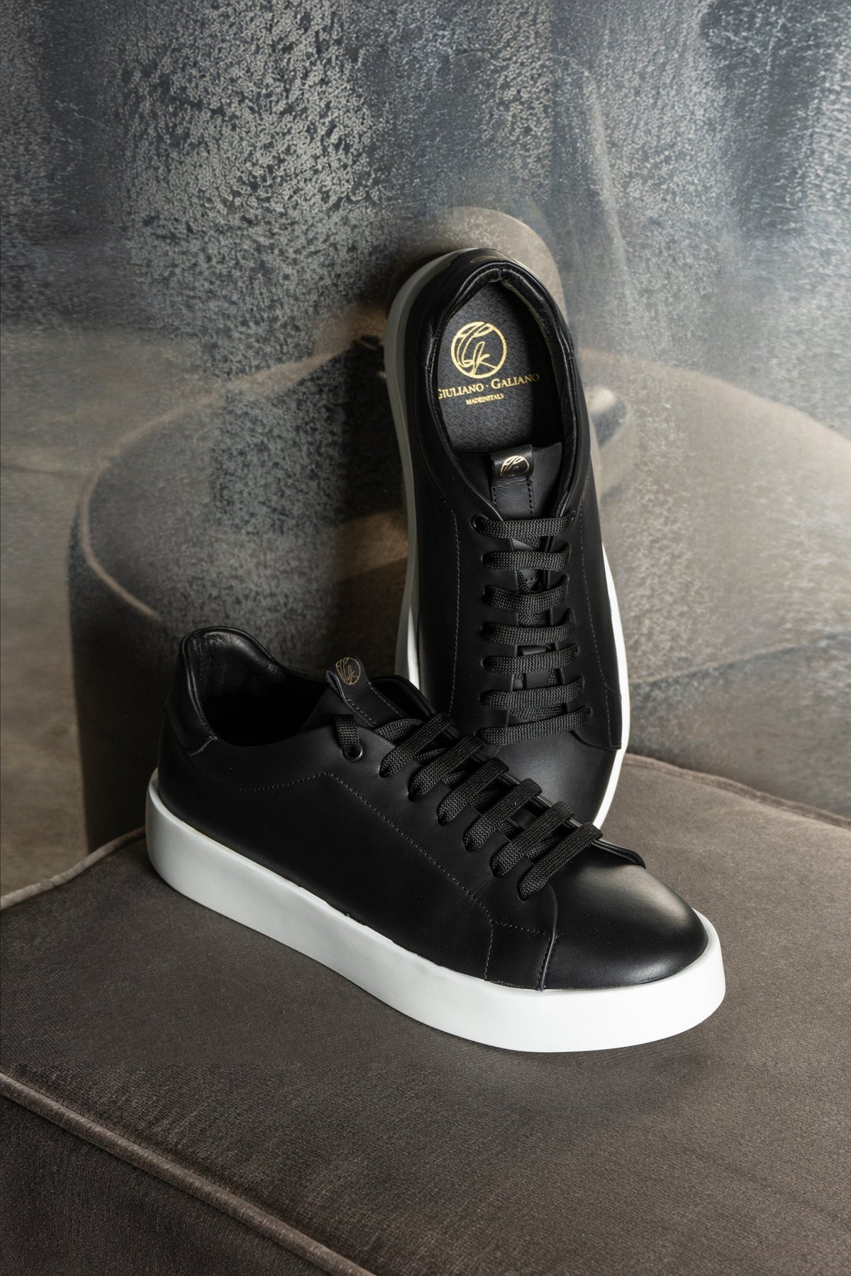 Road | Black - Giuliano Galiano | Handcrafted Luxury Sneakers Made In Italy