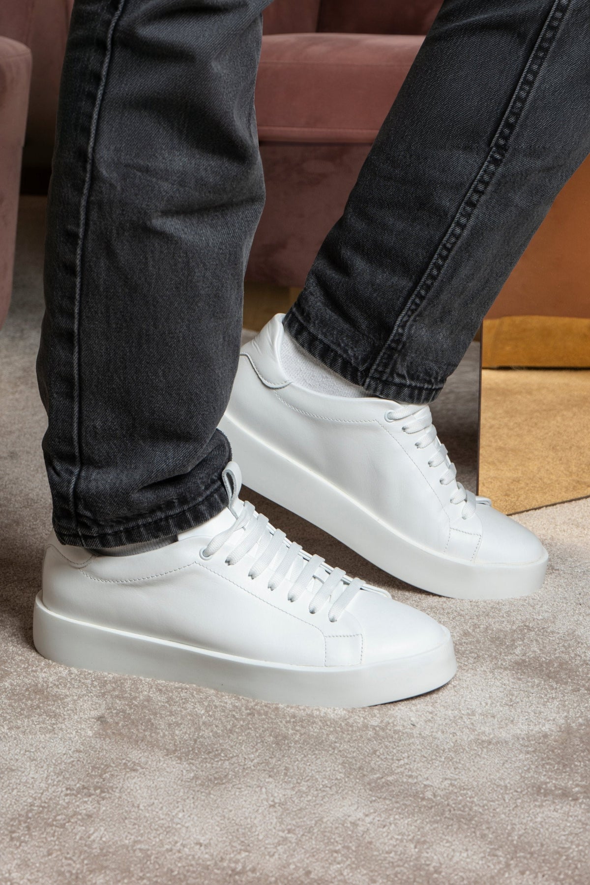 Road | White - Giuliano Galiano | Handcrafted Luxury Sneakers Made In Italy