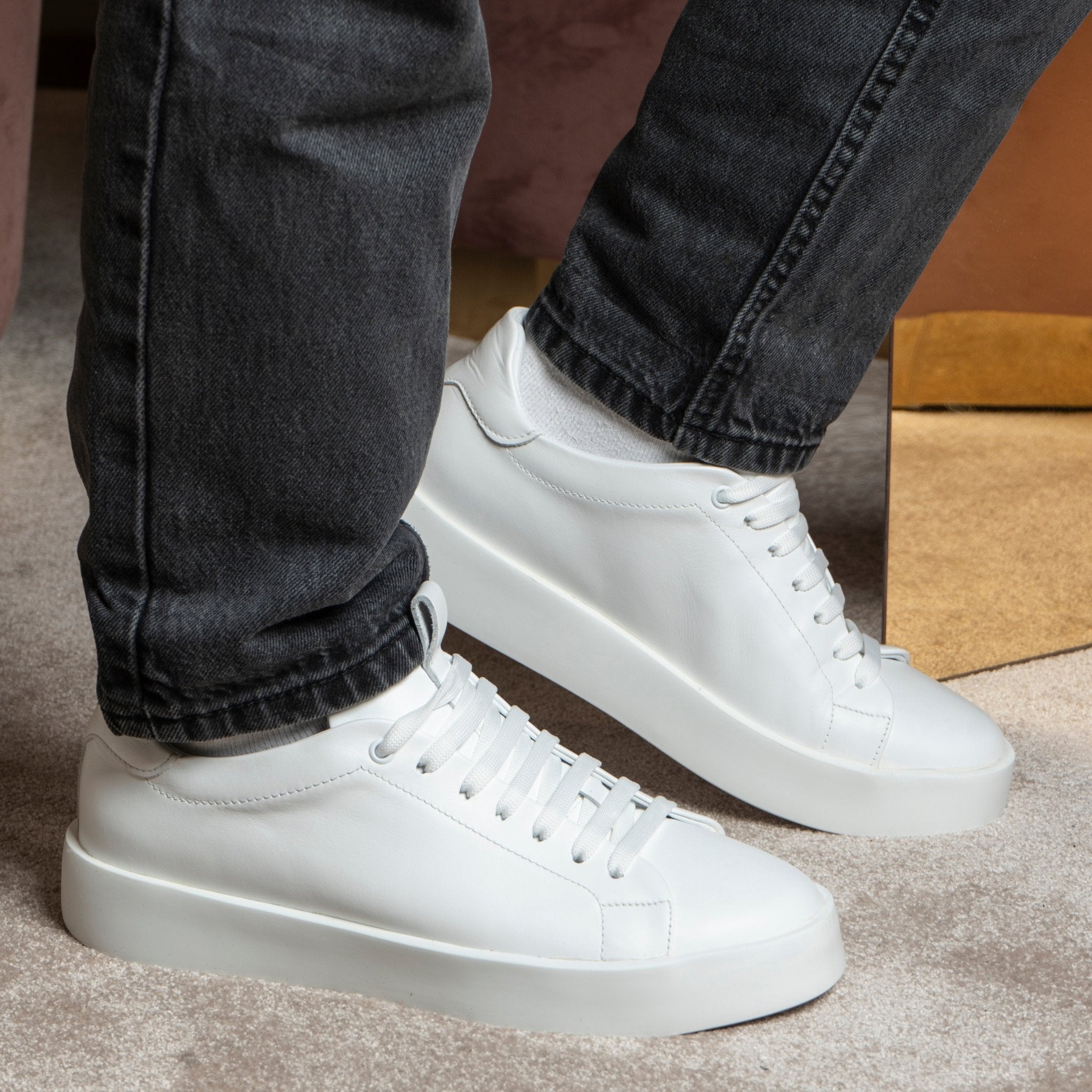 Road | White - Giuliano Galiano | Handcrafted Luxury Sneakers Made In Italy