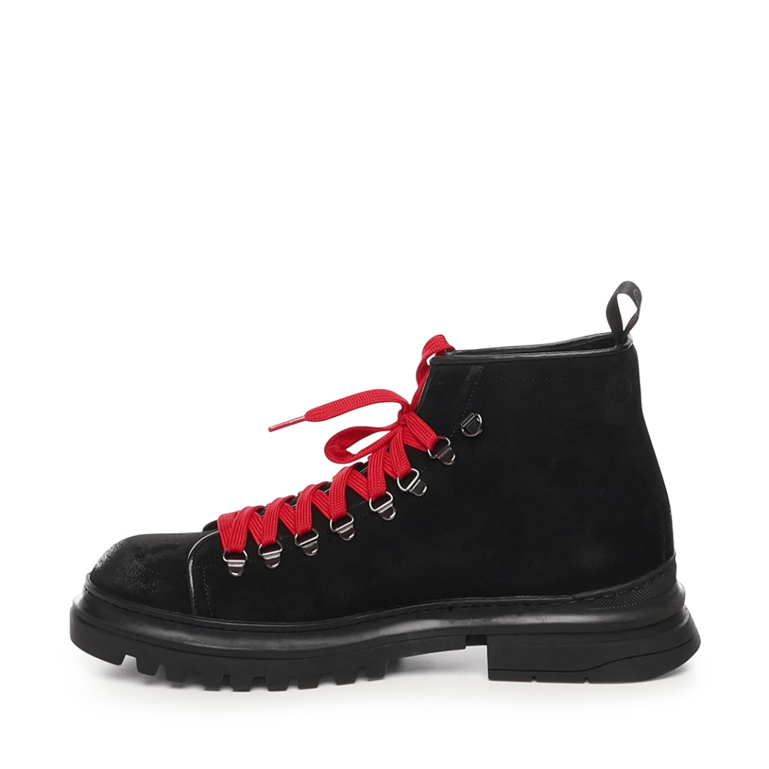 Ronnie Suede Shoes | Black - Giuliano Galiano | Handcrafted Luxury Sneakers Made In Italy