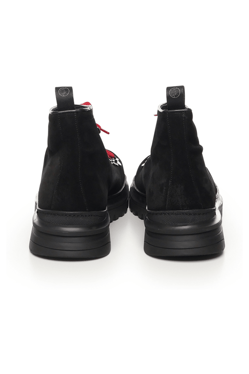 Ronnie Suede Shoes | Black - Giuliano Galiano | Handcrafted Luxury Sneakers Made In Italy