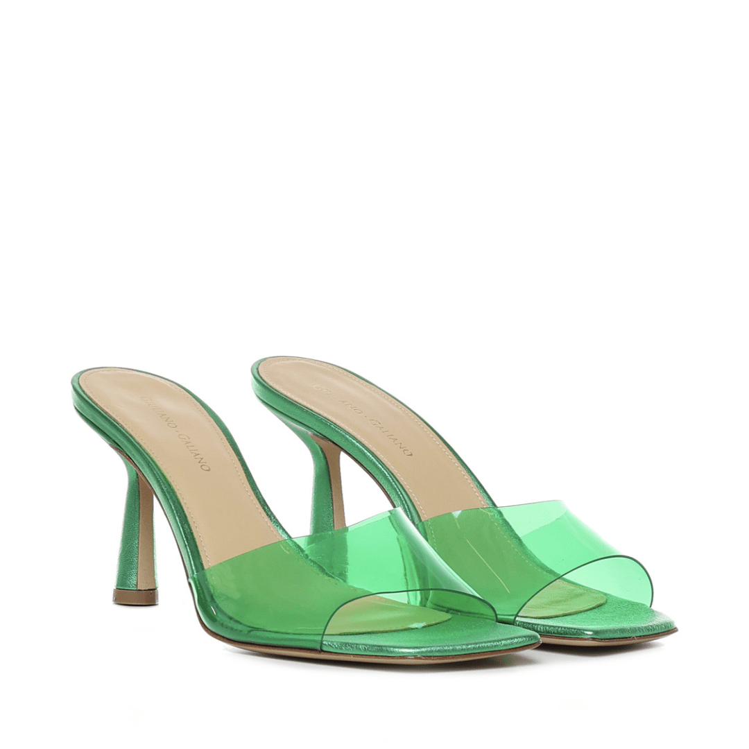 Sandali Rose | Pelle | Green - Giuliano Galiano | Handcrafted Luxury Sneakers Made In Italy