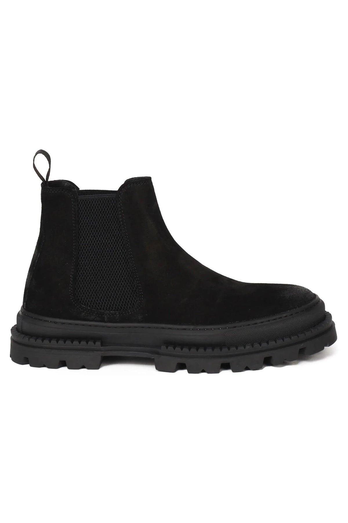 Sergio Ankle Boots | Black | In Suede - Giuliano Galiano | Handcrafted Luxury Sneakers Made In Italy