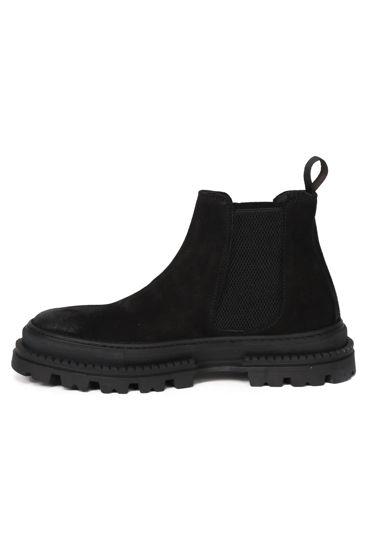 Sergio Ankle Boots | Black | In Suede - Giuliano Galiano | Handcrafted Luxury Sneakers Made In Italy