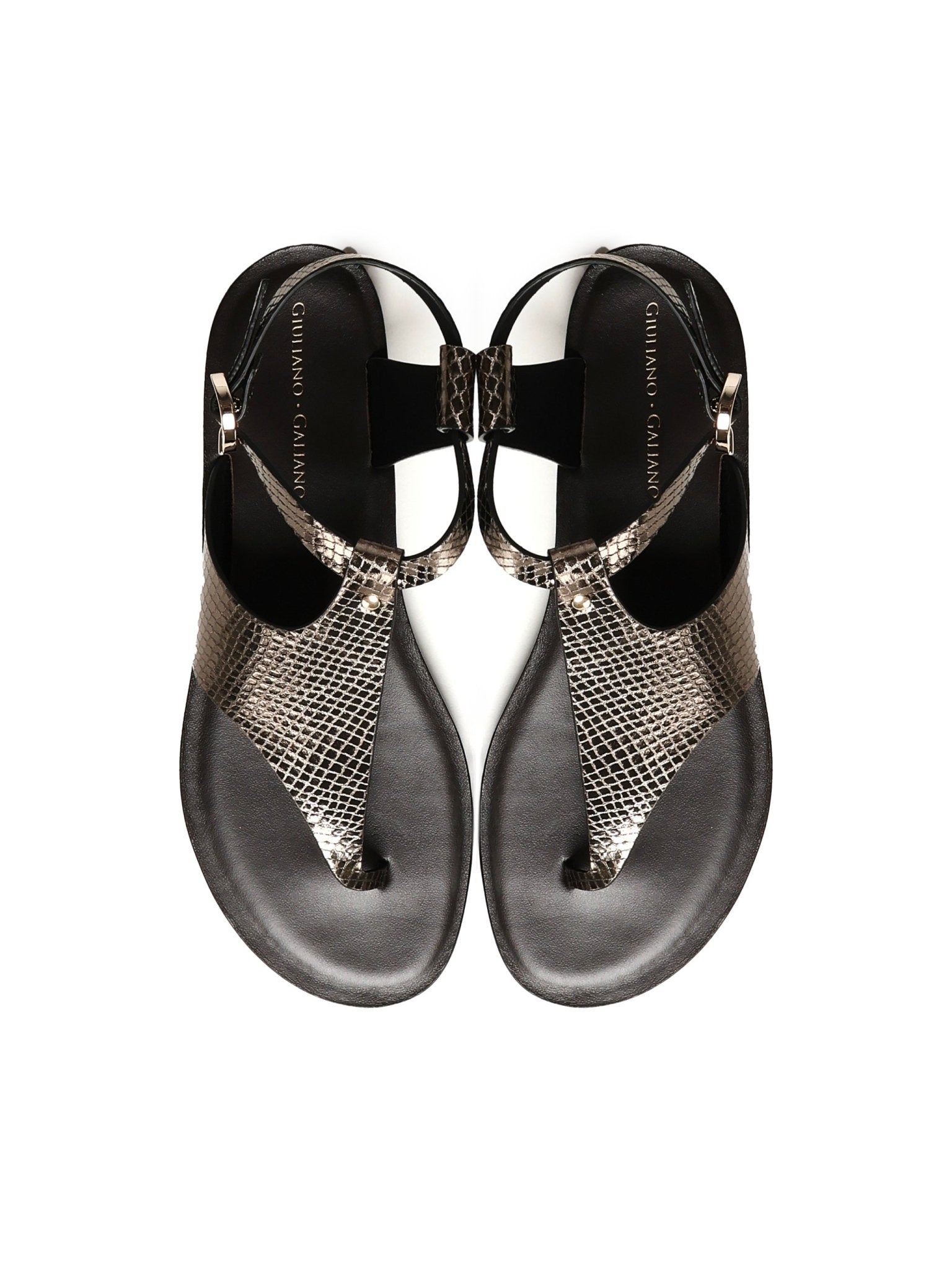 Sissy Sandals | Black - Giuliano Galiano | Handcrafted Luxury Sneakers Made In Italy