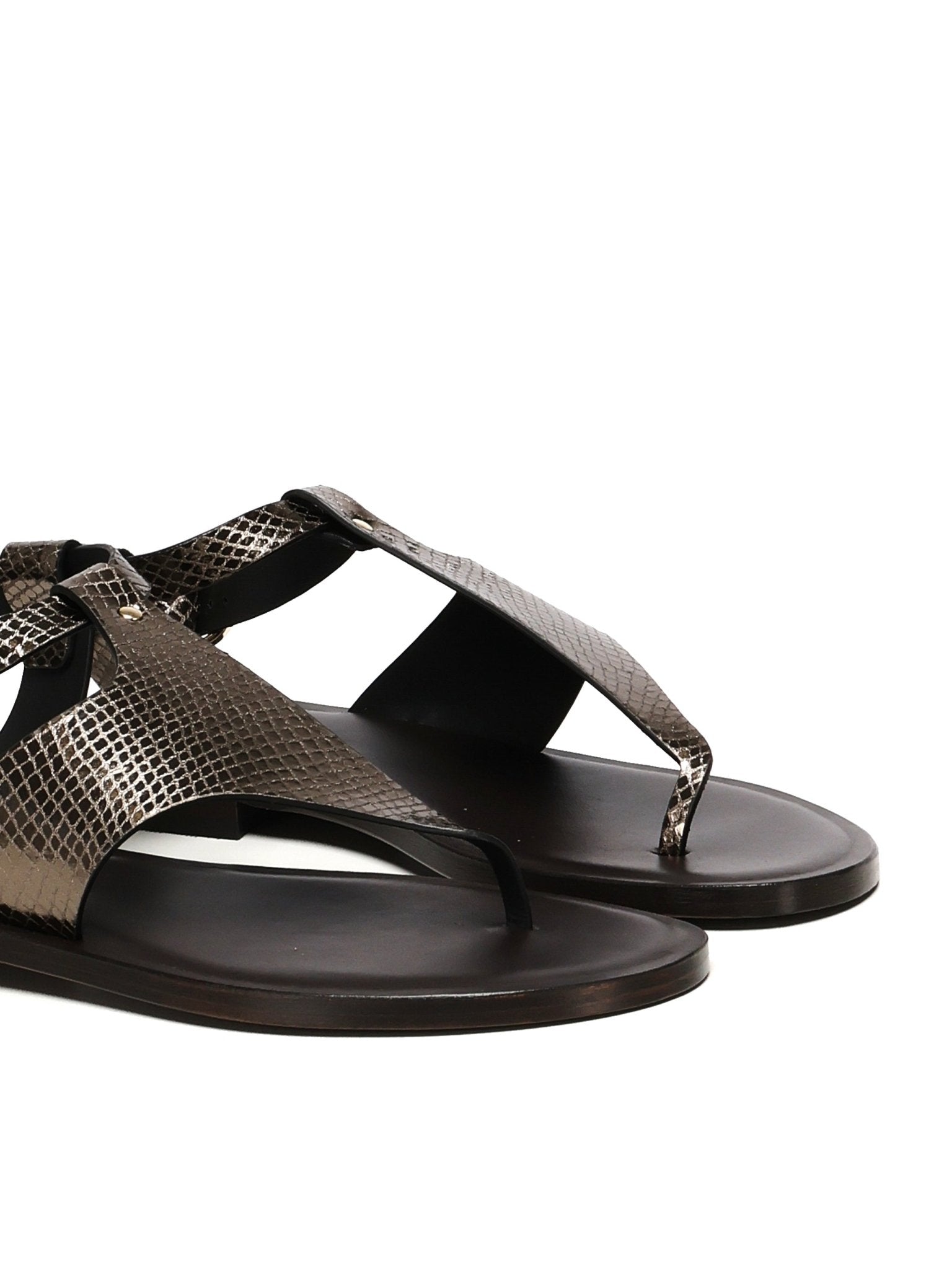 Sissy Sandals | Black - Giuliano Galiano | Handcrafted Luxury Sneakers Made In Italy