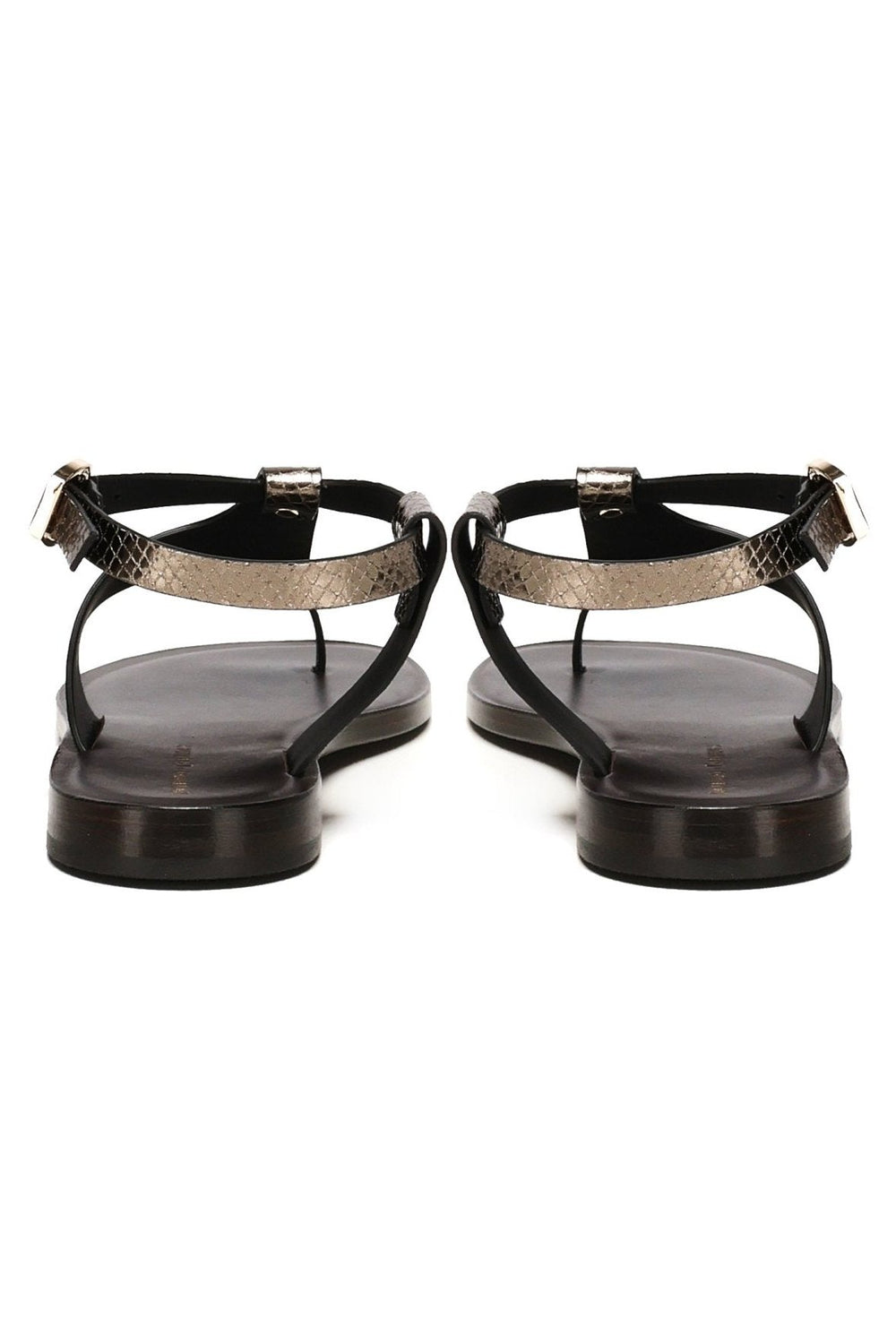 Sissy Sandals | Black - Giuliano Galiano | Handcrafted Luxury Sneakers Made In Italy