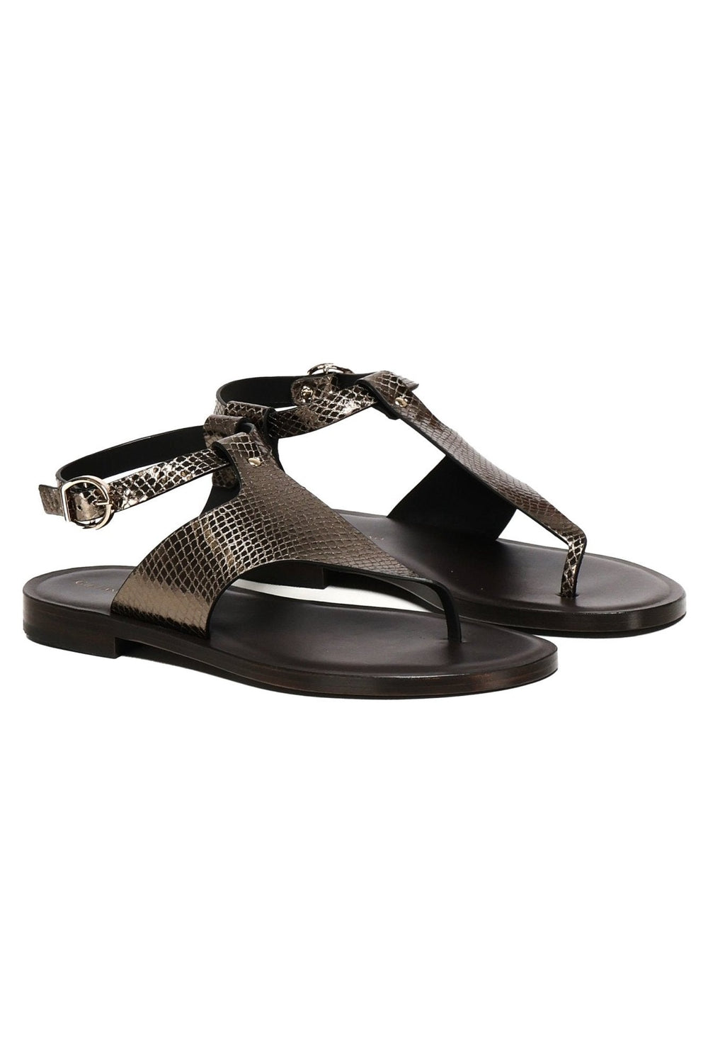 Sissy Sandals | Black - Giuliano Galiano | Handcrafted Luxury Sneakers Made In Italy