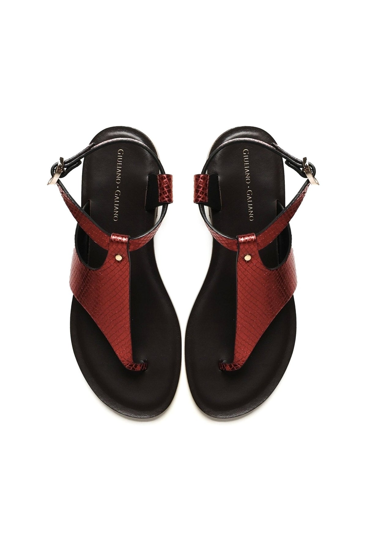 Sissy Sandals | Bordeaux - Giuliano Galiano | Handcrafted Luxury Sneakers Made In Italy