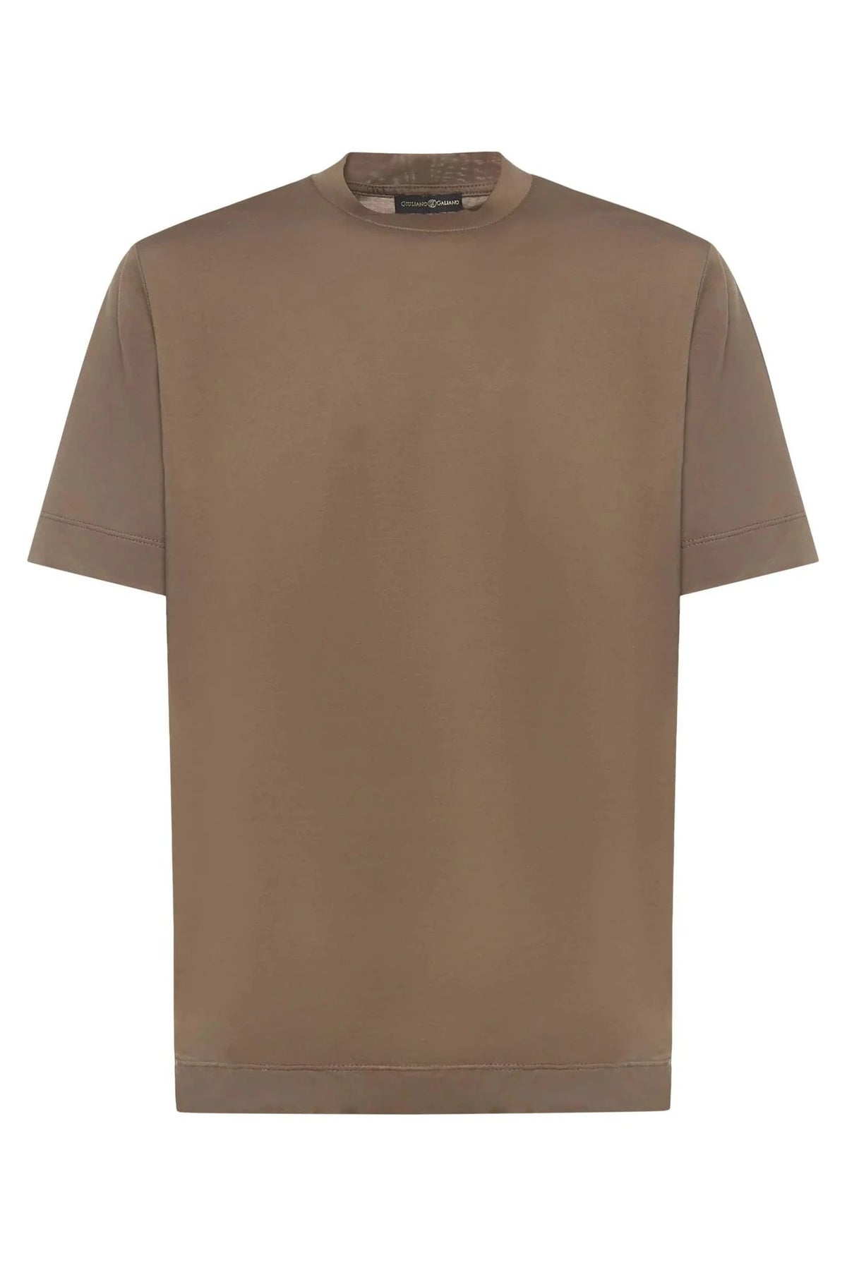 T-Shirt Aigue | Mud | Cotton - Giuliano Galiano | Handcrafted Luxury Sneakers Made In Italy
