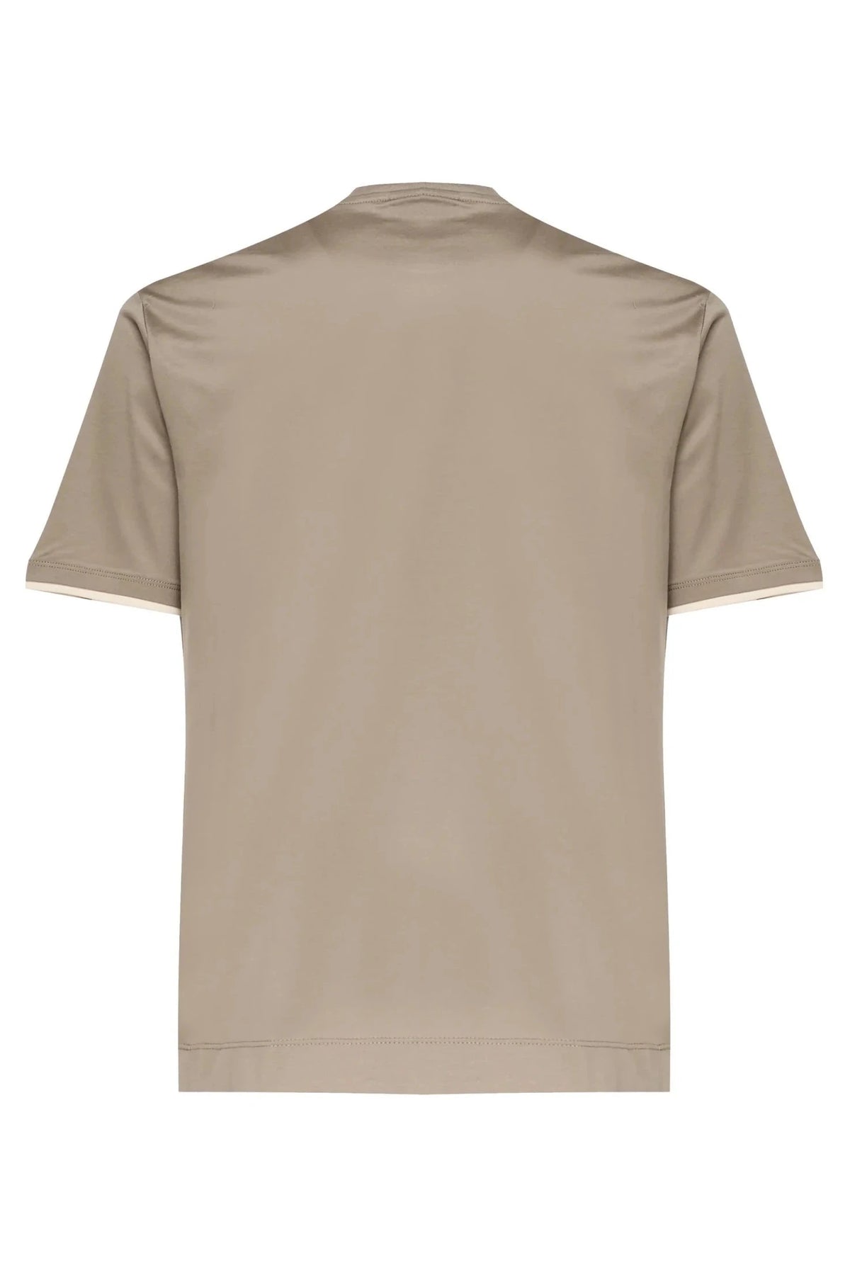 T-Shirt Beige | Cotton - Giuliano Galiano | Handcrafted Luxury Sneakers Made In Italy