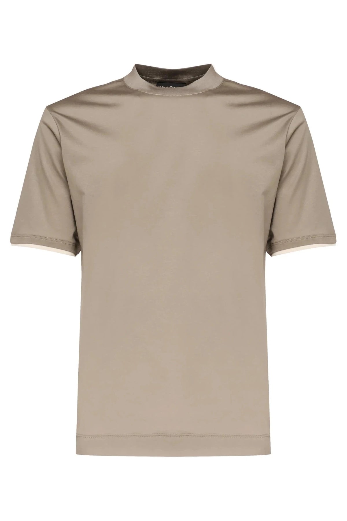 T-Shirt Beige | Cotton - Giuliano Galiano | Handcrafted Luxury Sneakers Made In Italy