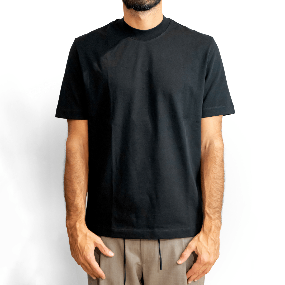 T-Shirt Black | Cotton Premium - Giuliano Galiano | Handcrafted Luxury Sneakers Made In Italy