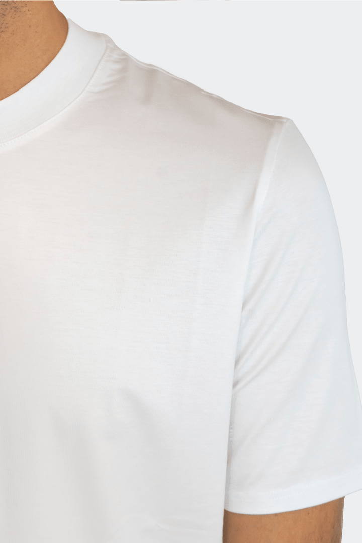 T-Shirt in Cotton Premium | White - Giuliano Galiano | Handcrafted Luxury Sneakers Made In Italy