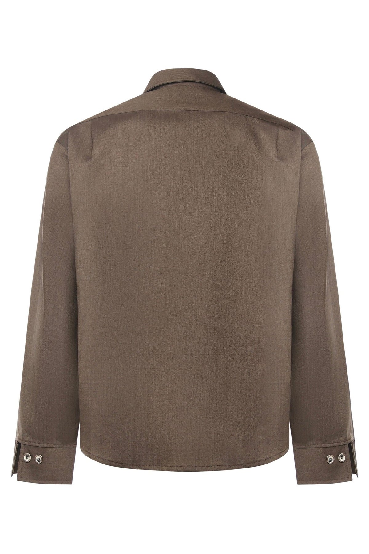 Tobhias wool shirt | Bronze - Giuliano Galiano | Handcrafted Luxury Sneakers Made In Italy