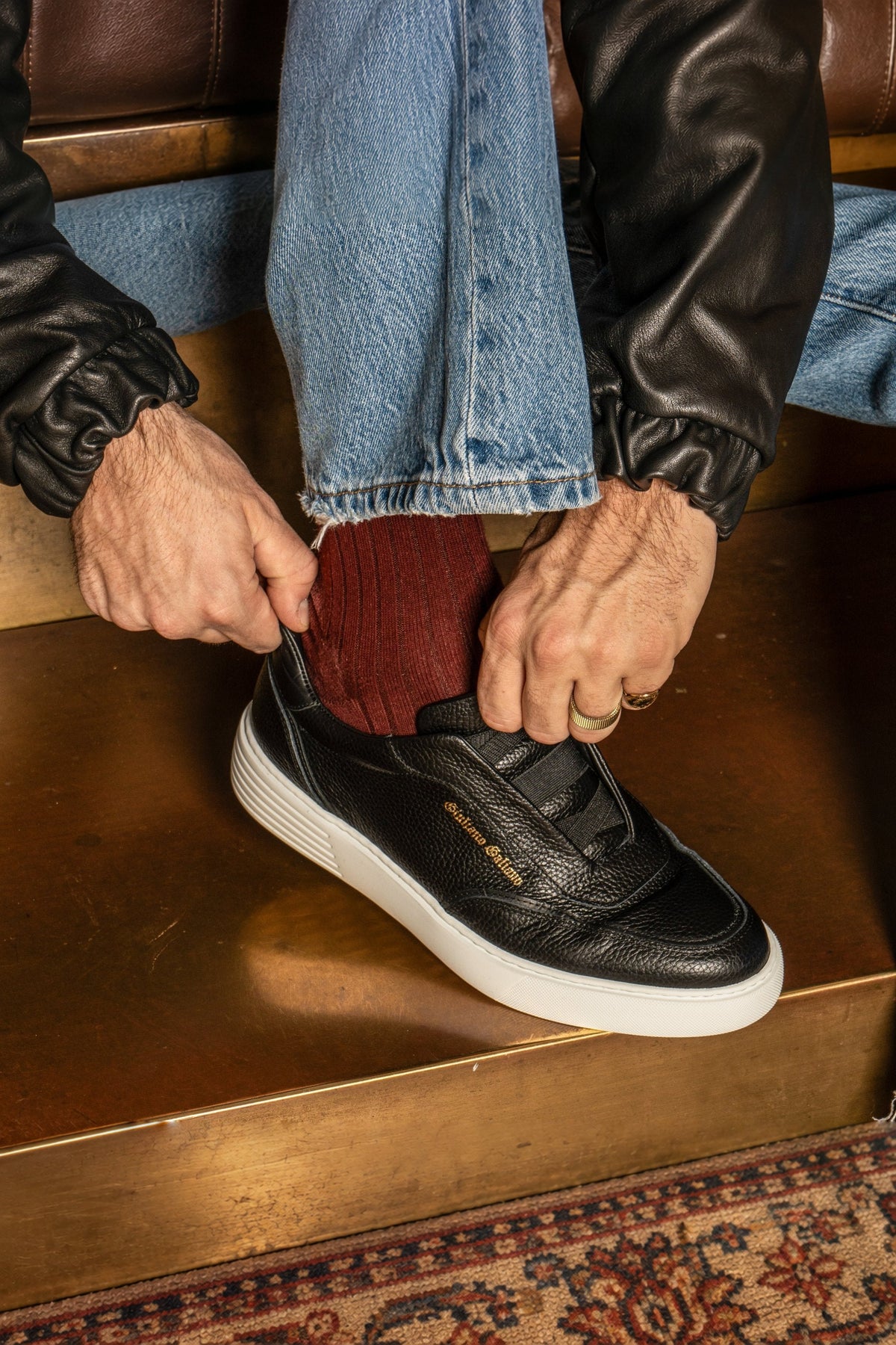 Victory | Black - Giuliano Galiano | Handcrafted Luxury Sneakers Made In Italy