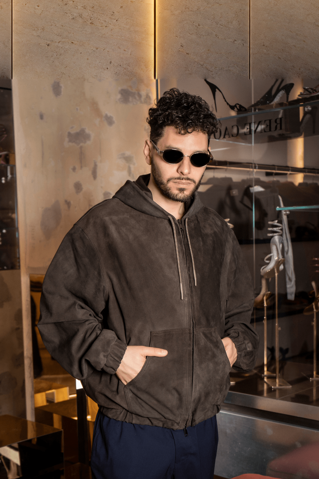 Wall Street | Sweatshirt | Brown - Giuliano Galiano | Handcrafted Luxury Sneakers Made In Italy