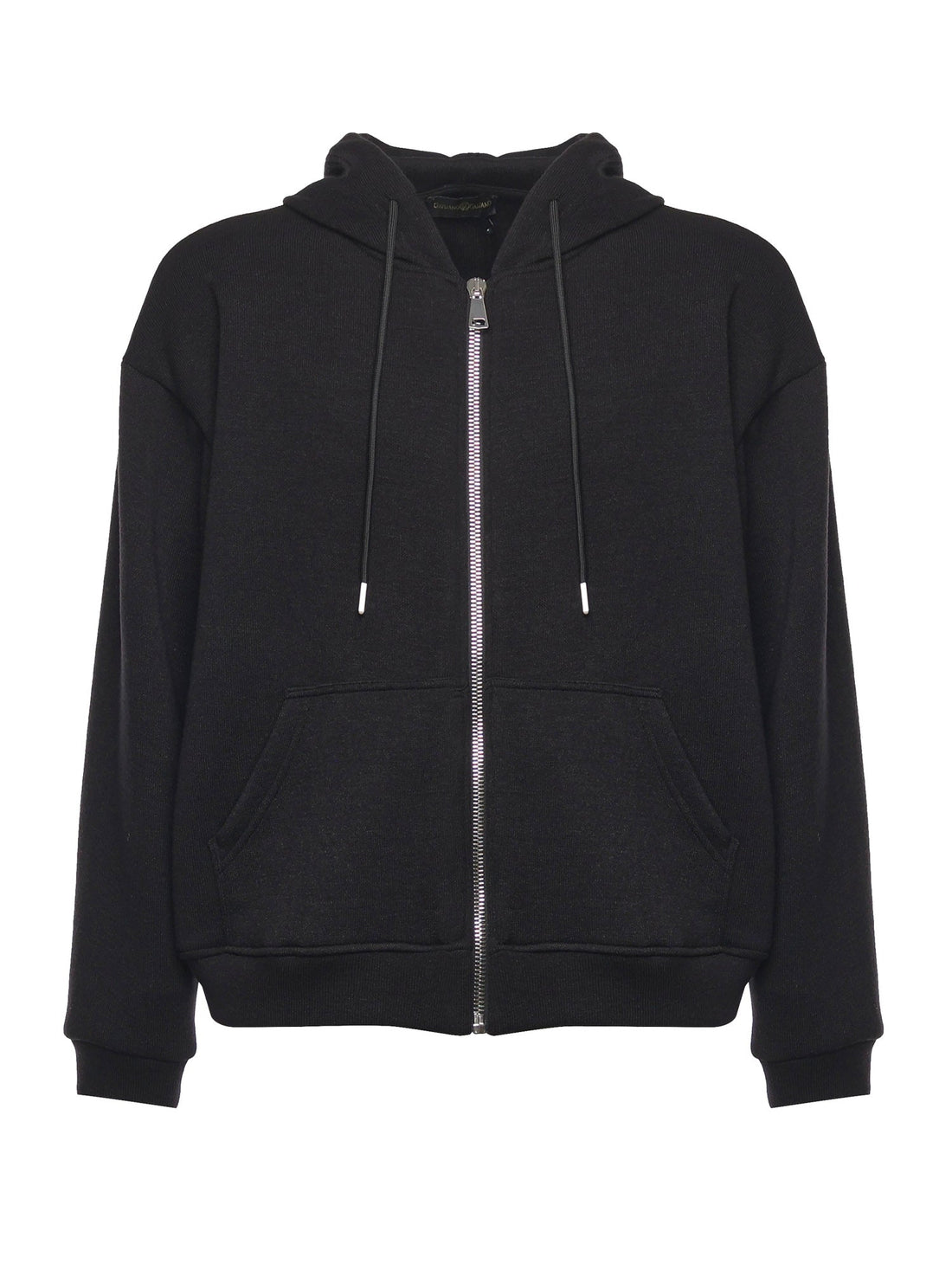 Zip - up | Sweatshirt | Black - Giuliano Galiano | Handcrafted Luxury Sneakers Made In Italy