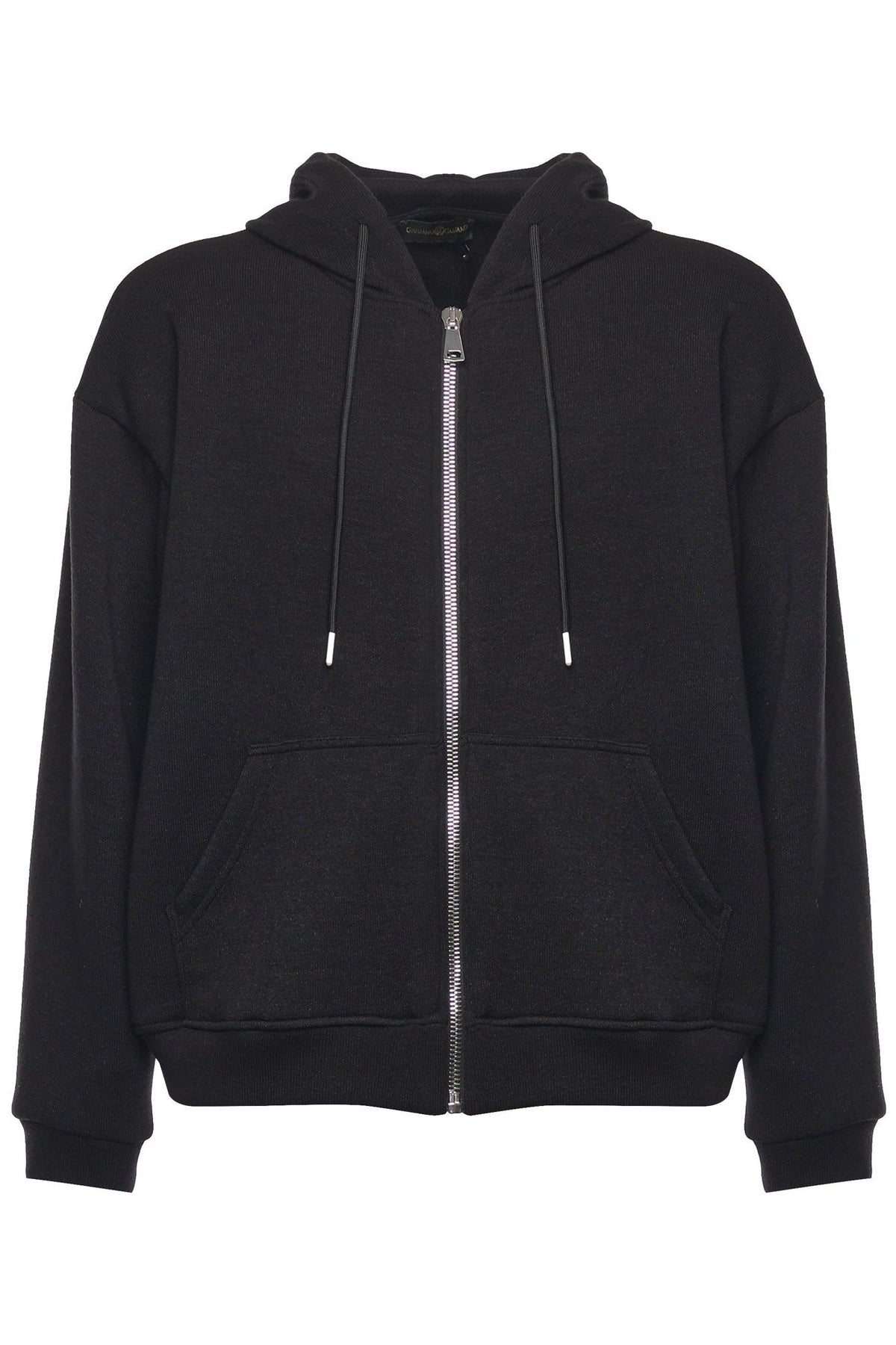 Zip - up | Sweatshirt | Black - Giuliano Galiano | Handcrafted Luxury Sneakers Made In Italy